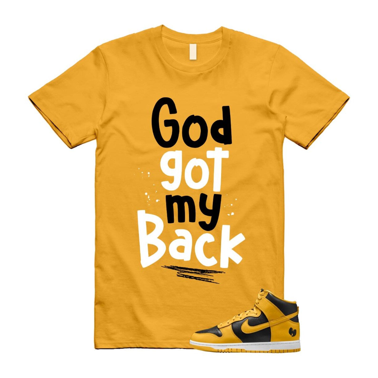 Dunk Tang Black Pollen White Yellow Gold High Shirt To Match God T-Shirt 2024