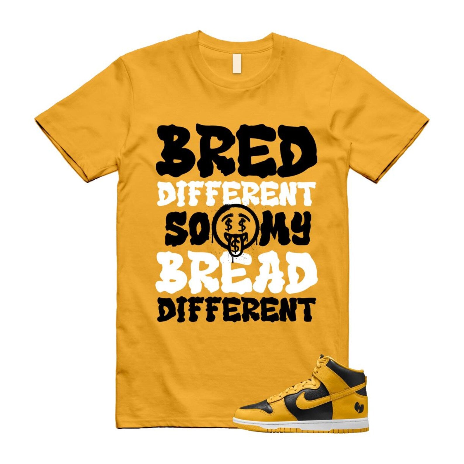 Dunk Tang Black Pollen White Yellow Gold High Shirt To Match Bred Different T-Shirt 2024