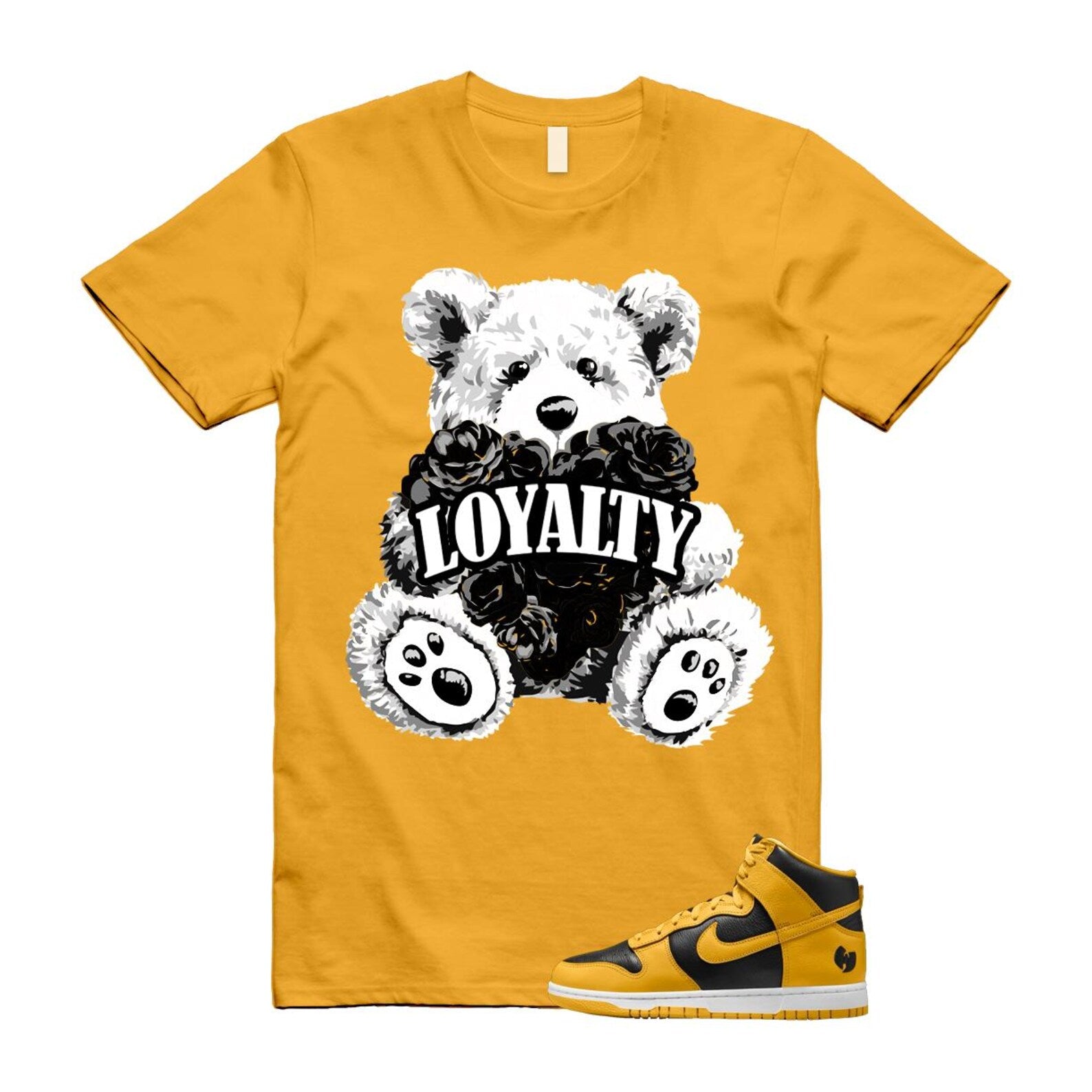 Dunk Tang Black Pollen White Yellow Gold High Shirt To Match Loyalty T-Shirt 2024