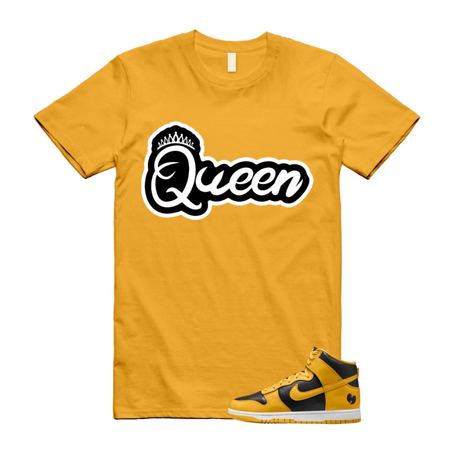 Dunk Tang Black Pollen White Yellow Gold High Shirt To Match Queen T-Shirt 2024