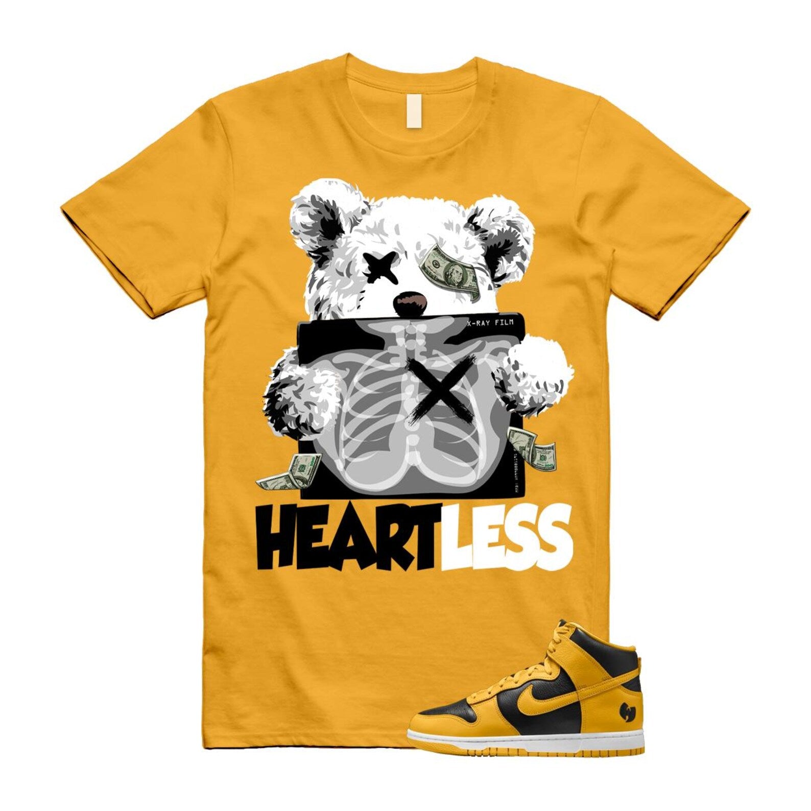 Dunk Tang Black Pollen White Yellow Gold High Shirt To Match Heart T-Shirt 2024