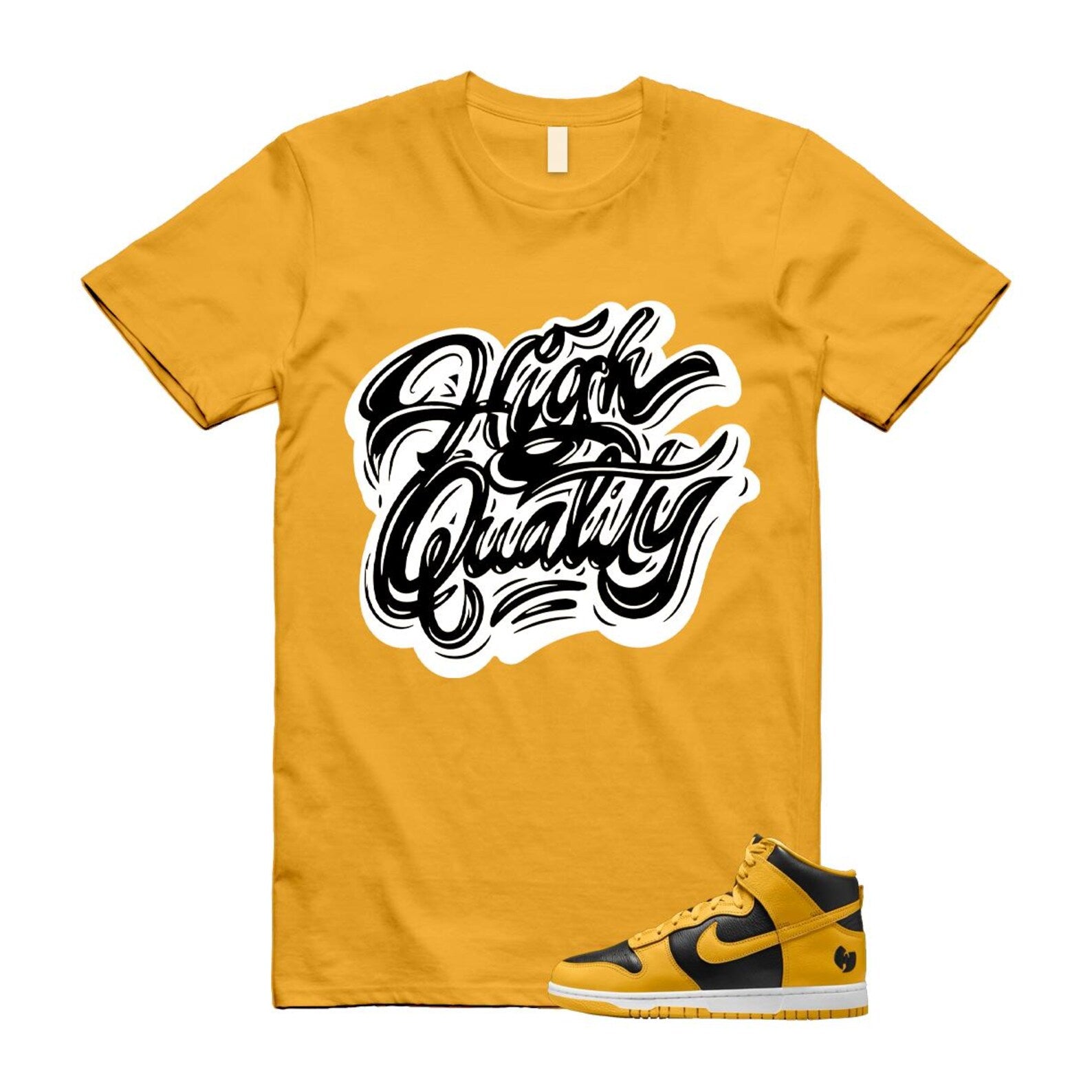 Dunk Tang Black Pollen White Yellow Gold High Shirt To Match High T-Shirt 2024