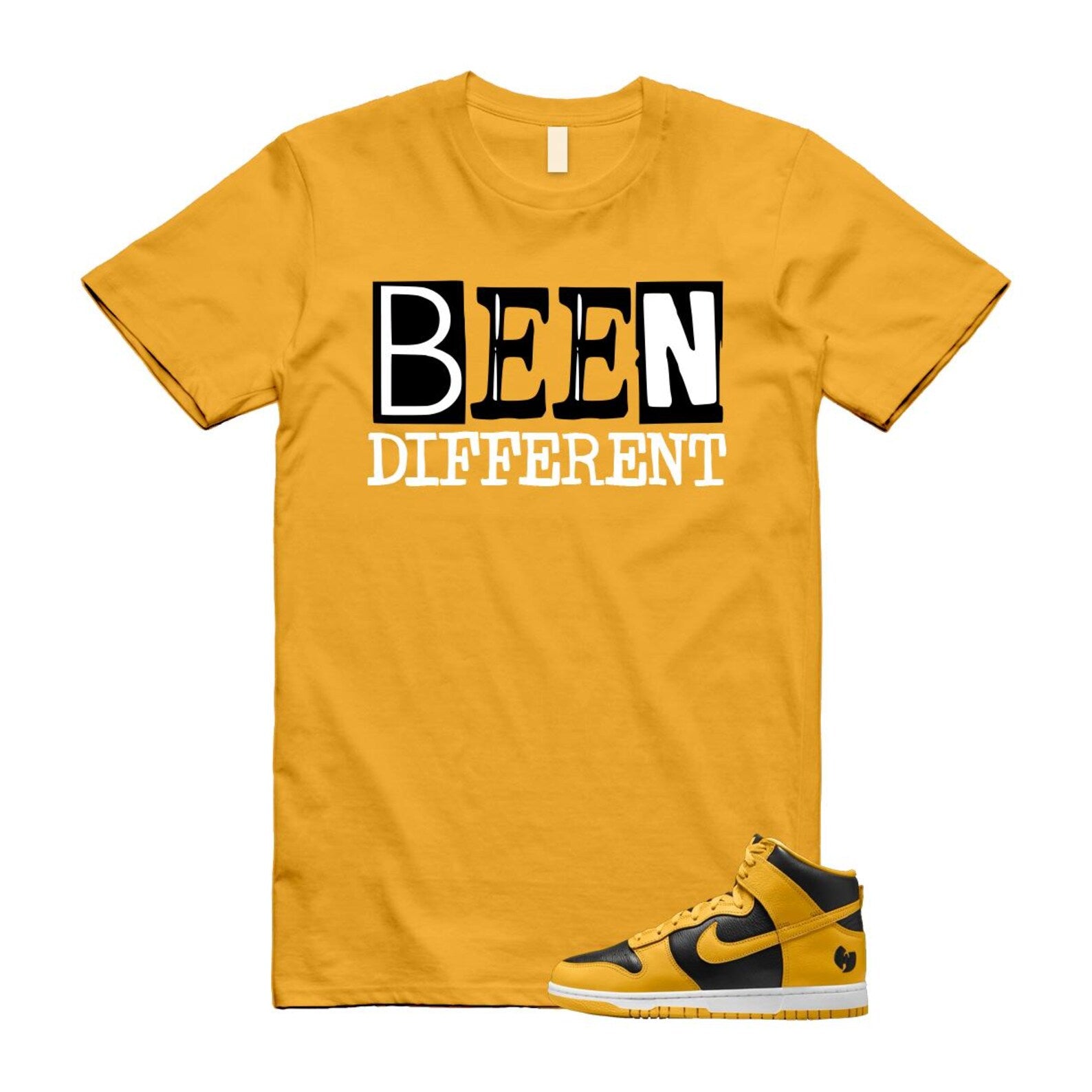 Dunk Tang Black Pollen White Yellow Gold High Shirt To Match Been T-Shirt 2024