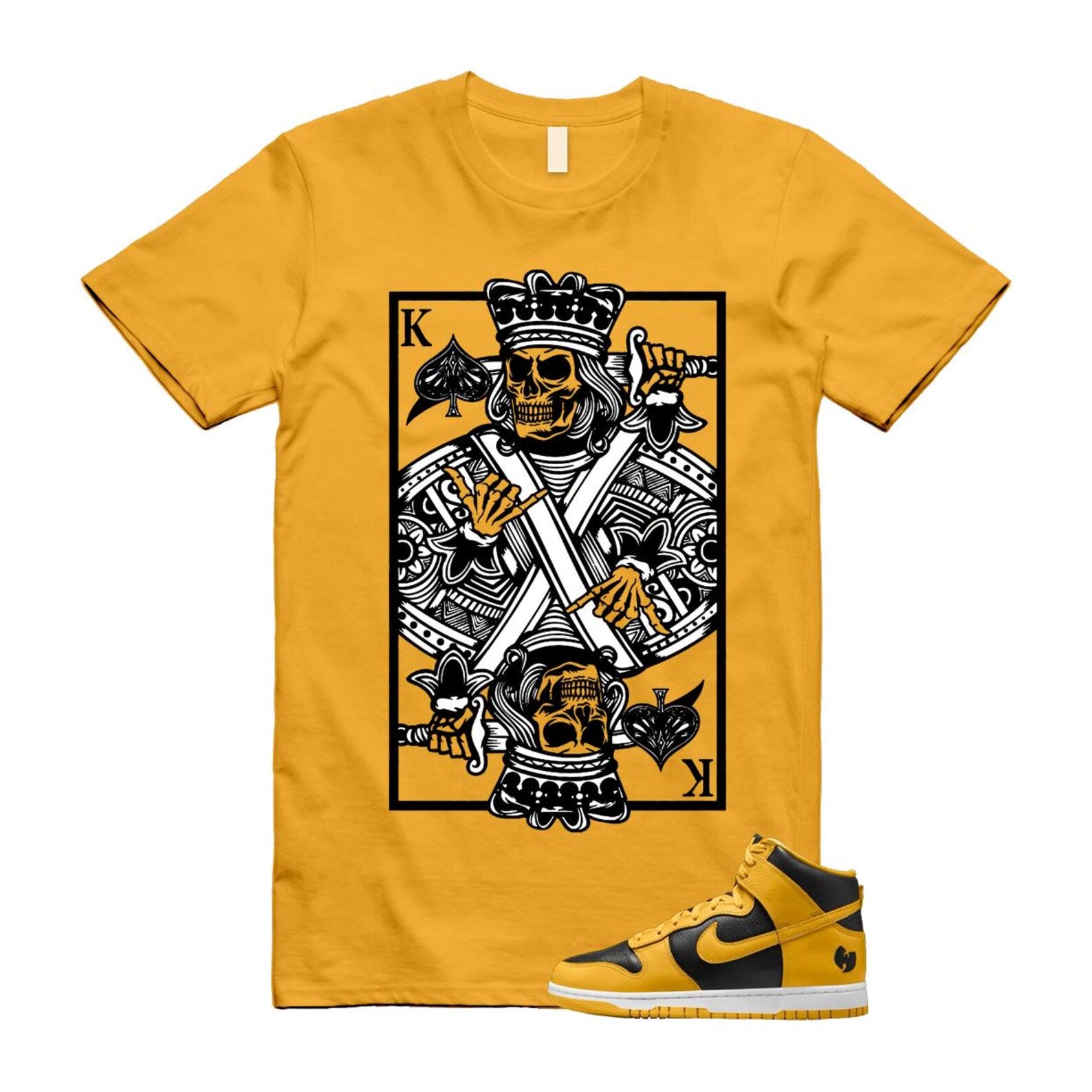 Dunk Tang Black Pollen White Yellow Gold High Shirt To Match King Card T-Shirt 2024