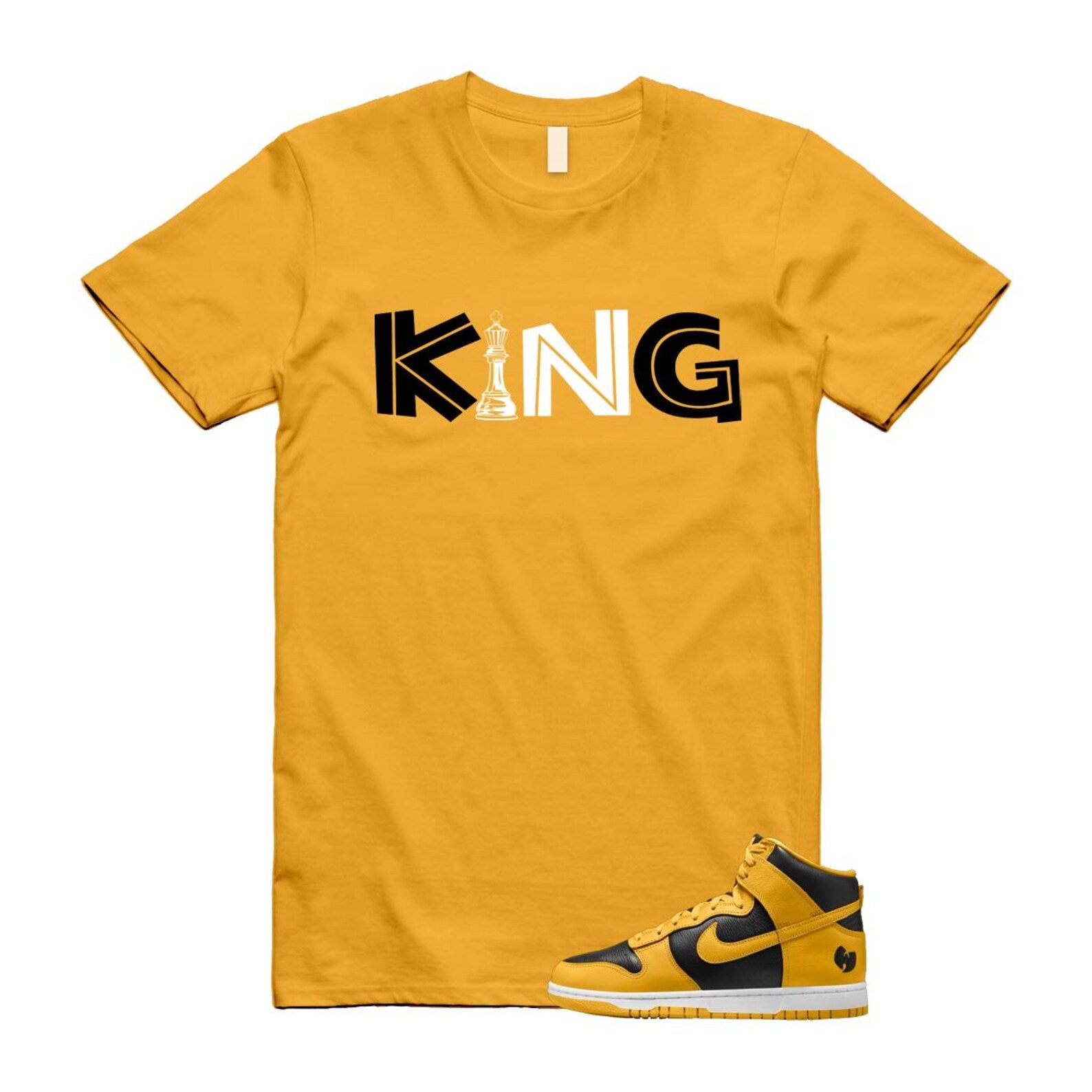 Dunk Tang Black Pollen White Yellow Gold High Shirt To Match King 2 T-Shirt 2024