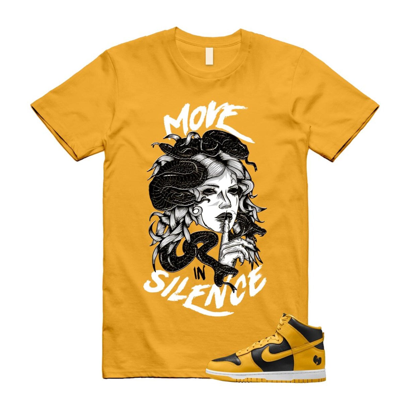 Dunk Tang Black Pollen White Yellow Gold High Shirt To Match Move In Silence T-Shirt 2024