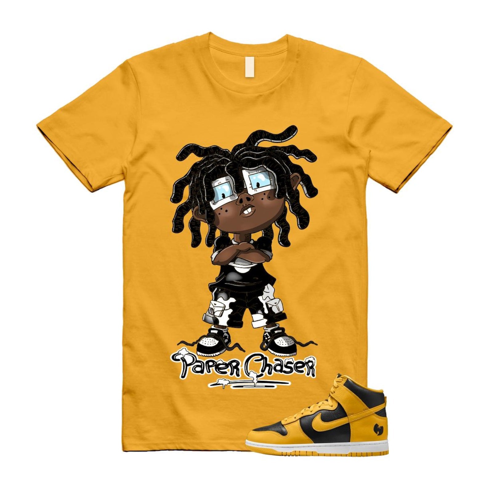 Dunk Tang Black Pollen White Yellow Gold High Shirt To Match Chucky T-Shirt 2024