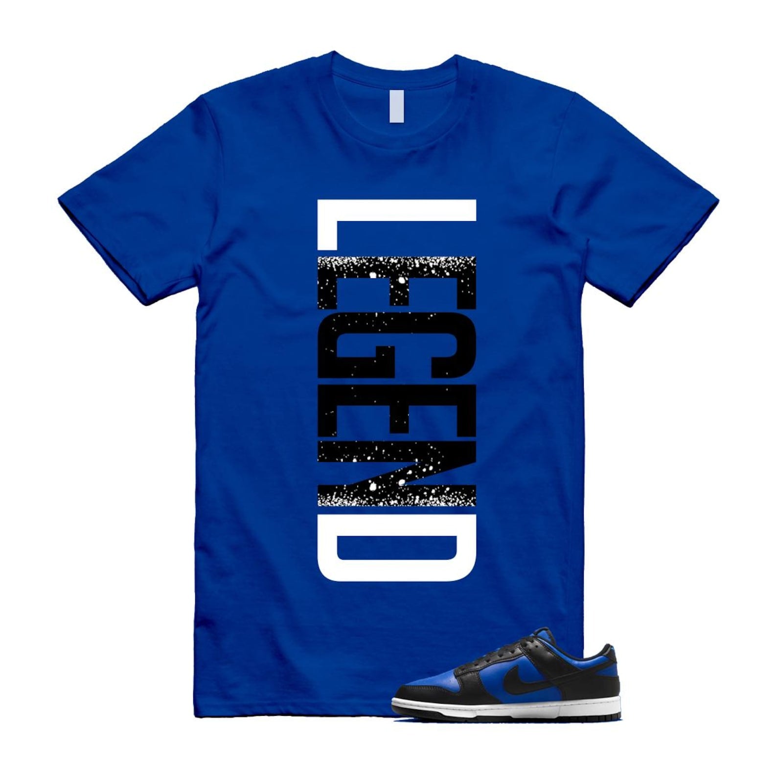 Dunk Hyper Royal Black White Shirt To Match Legend T-Shirt 2025