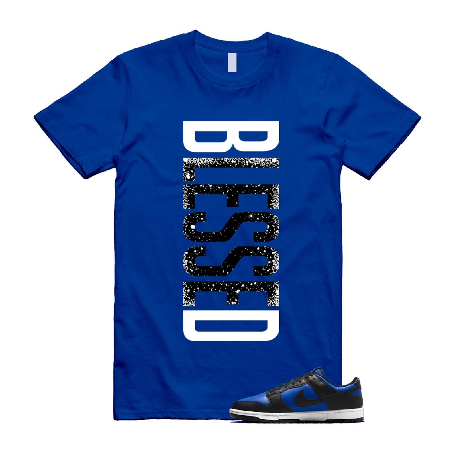 Dunk Hyper Royal Black White Shirt To Match Vertbls T-Shirt 2025