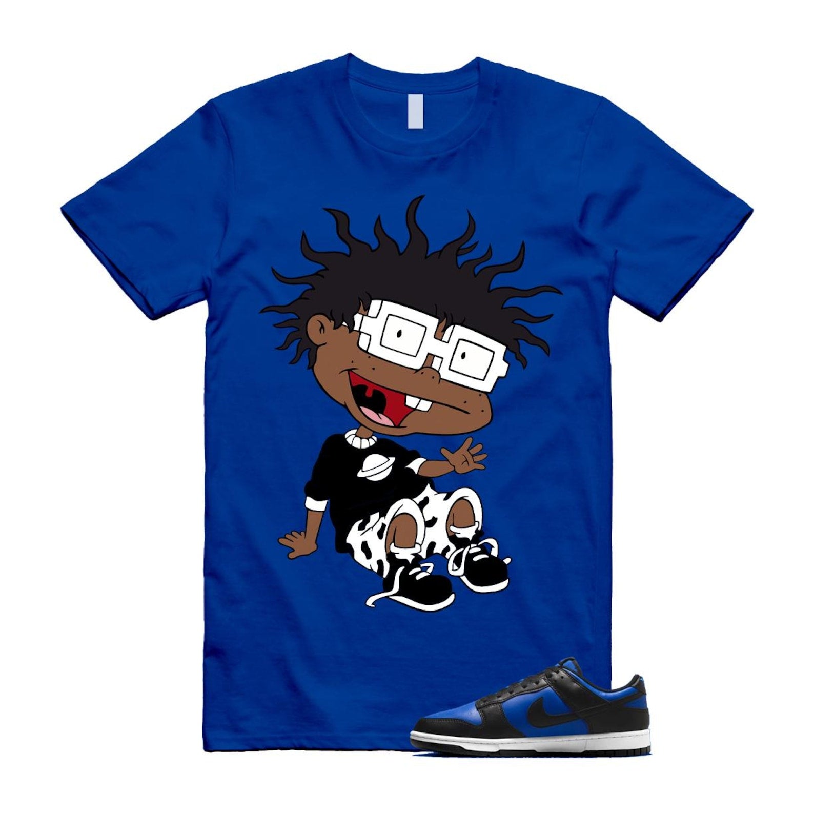 Dunk Hyper Royal Black White Shirt To Match Finster T-Shirt 2025