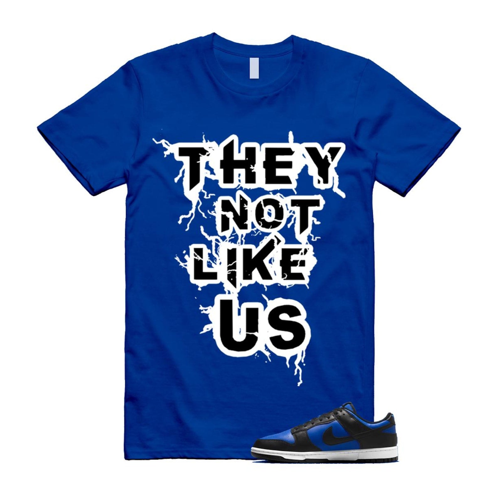 Dunk Hyper Royal Black White Shirt To Match Us T-Shirt 2025