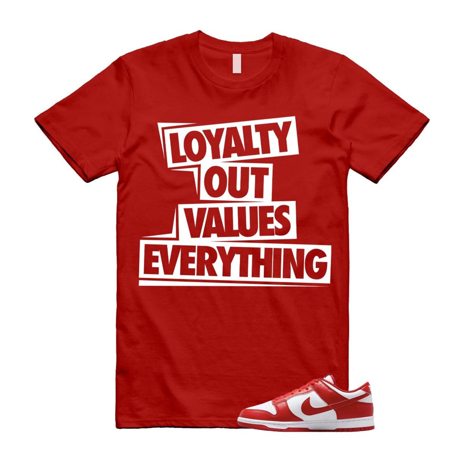 Dunk St Johns University Red White Shirt To Match Love T-Shirt 2025
