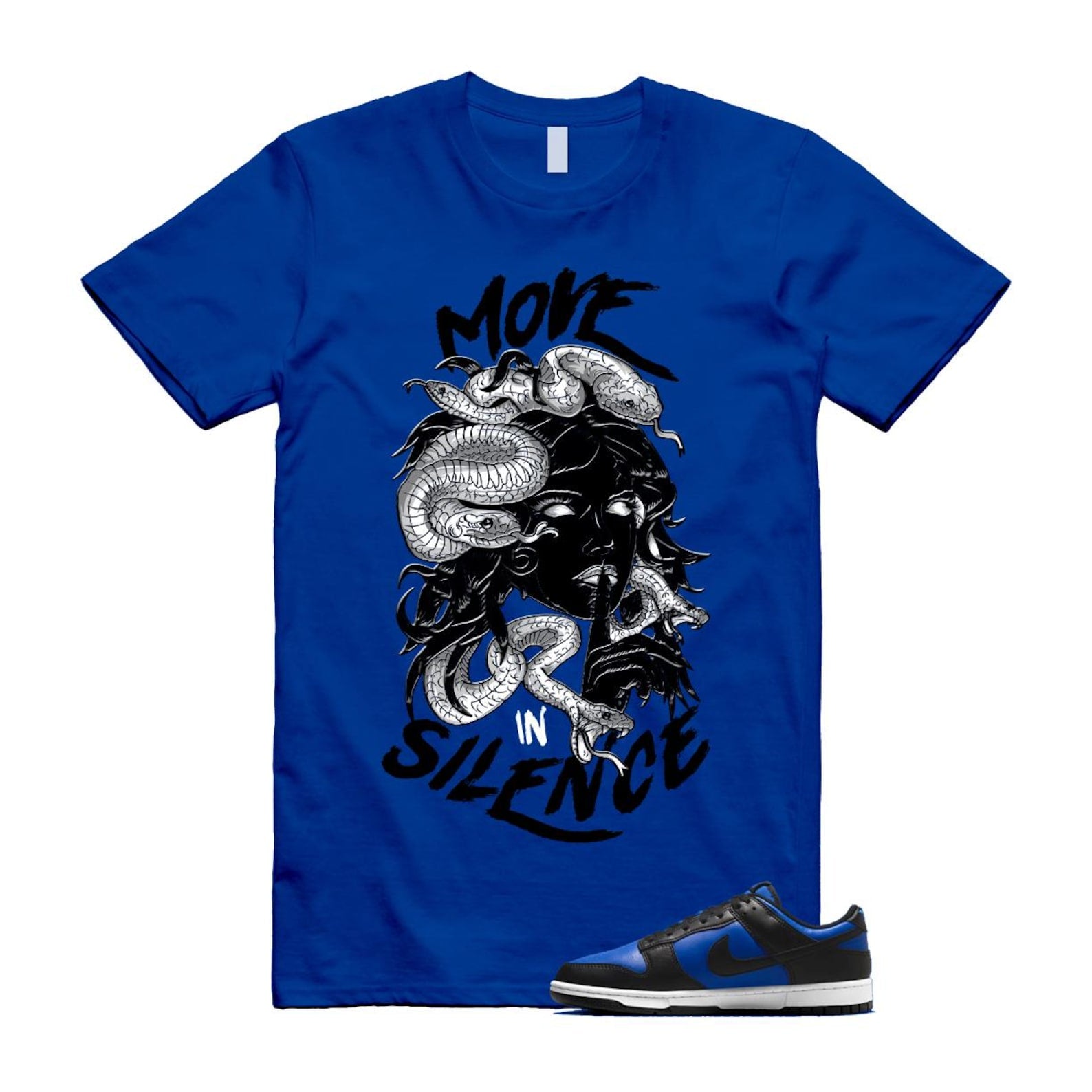 Dunk Hyper Royal Black White Shirt To Match Move In Silence T-Shirt 2025