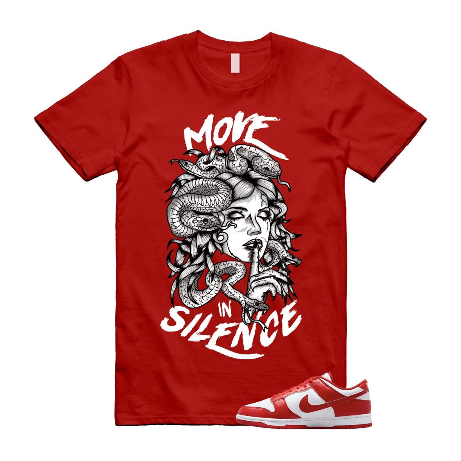Dunk St Johns University Red White Shirt To Match Move In Silence T-Shirt 2025