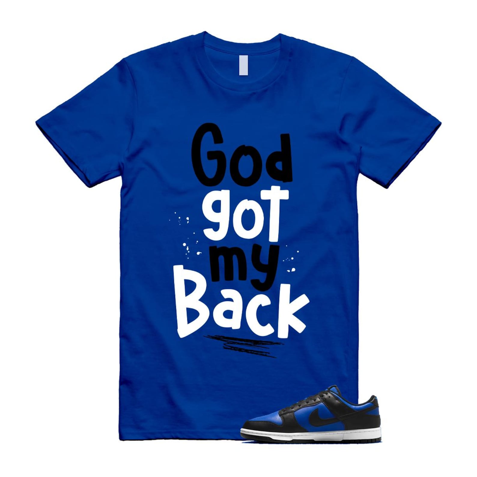 Dunk Hyper Royal Black White Shirt To Match God T-Shirt 2025