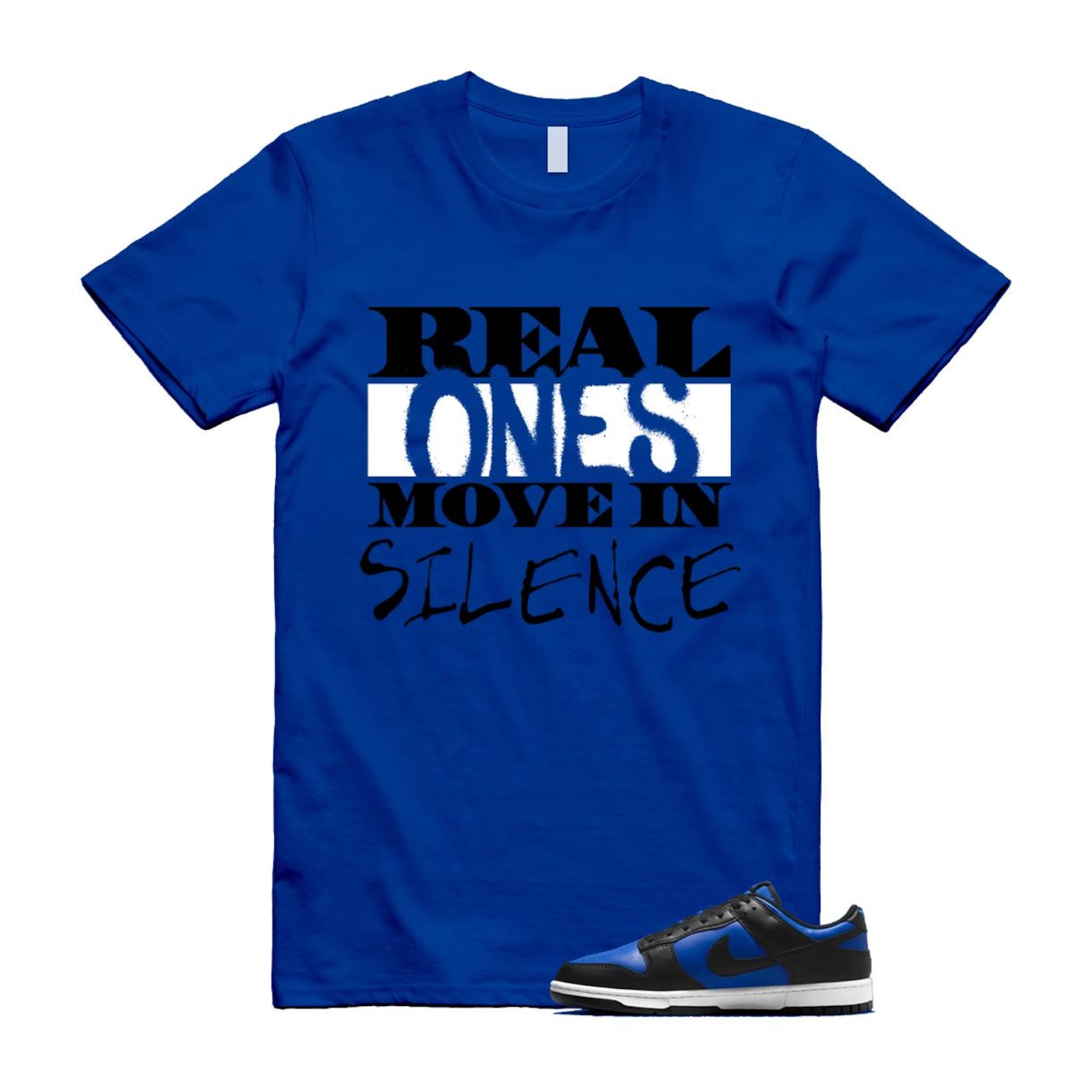 Dunk Hyper Royal Black White Shirt To Match Real T-Shirt 2025