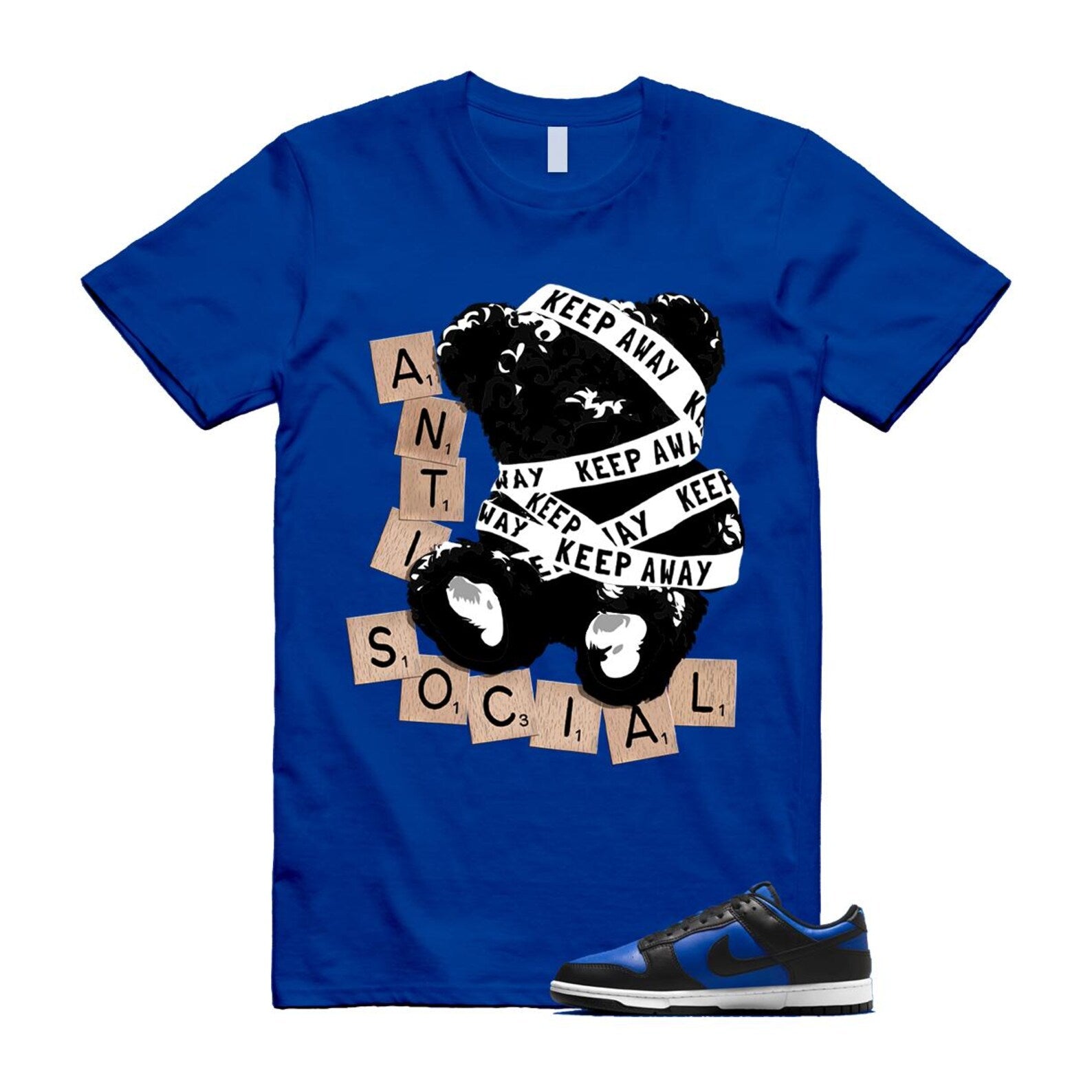 Dunk Hyper Royal Black White Shirt To Match Anti T-Shirt 2025