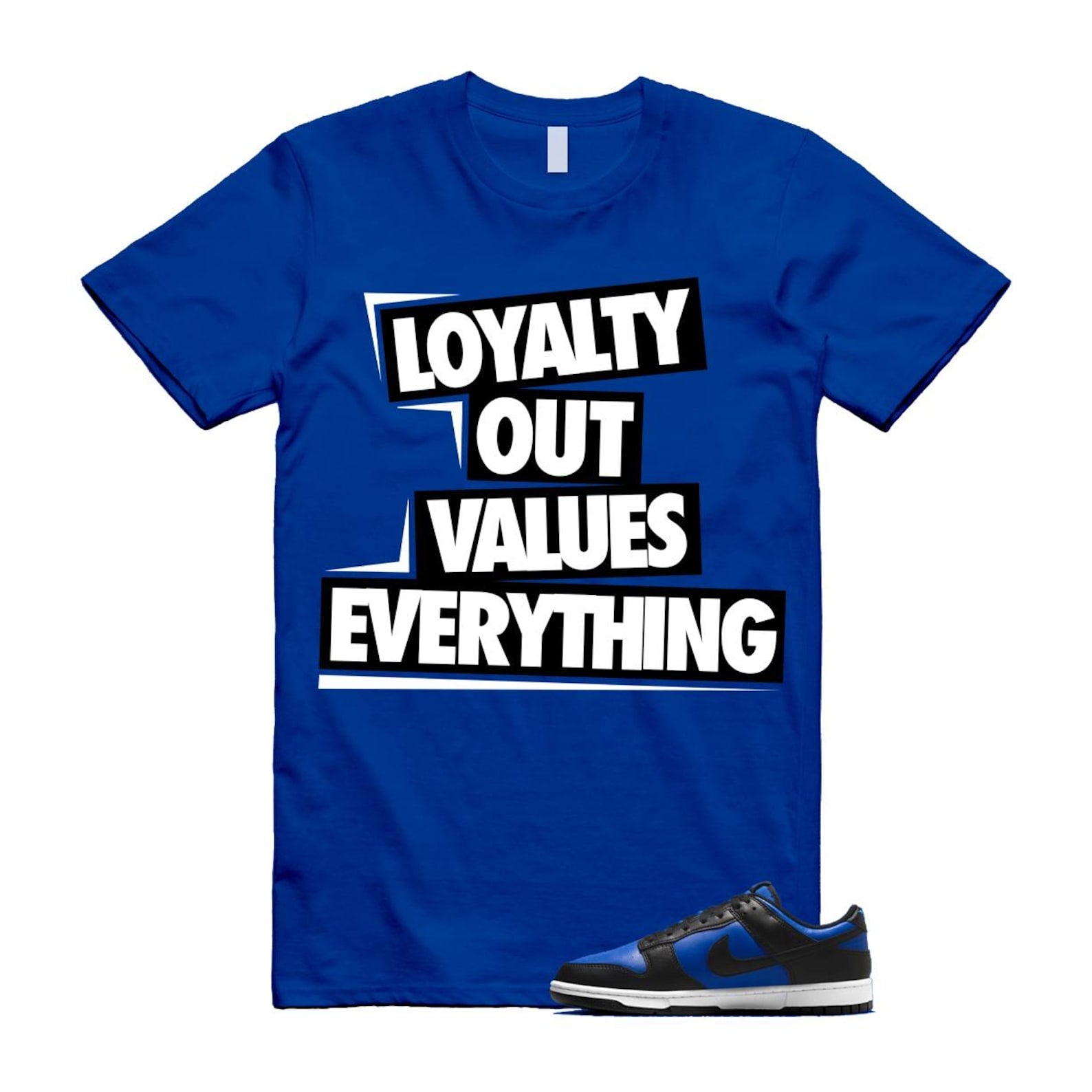 Dunk Hyper Royal Black White Shirt To Match Love T-Shirt 2025