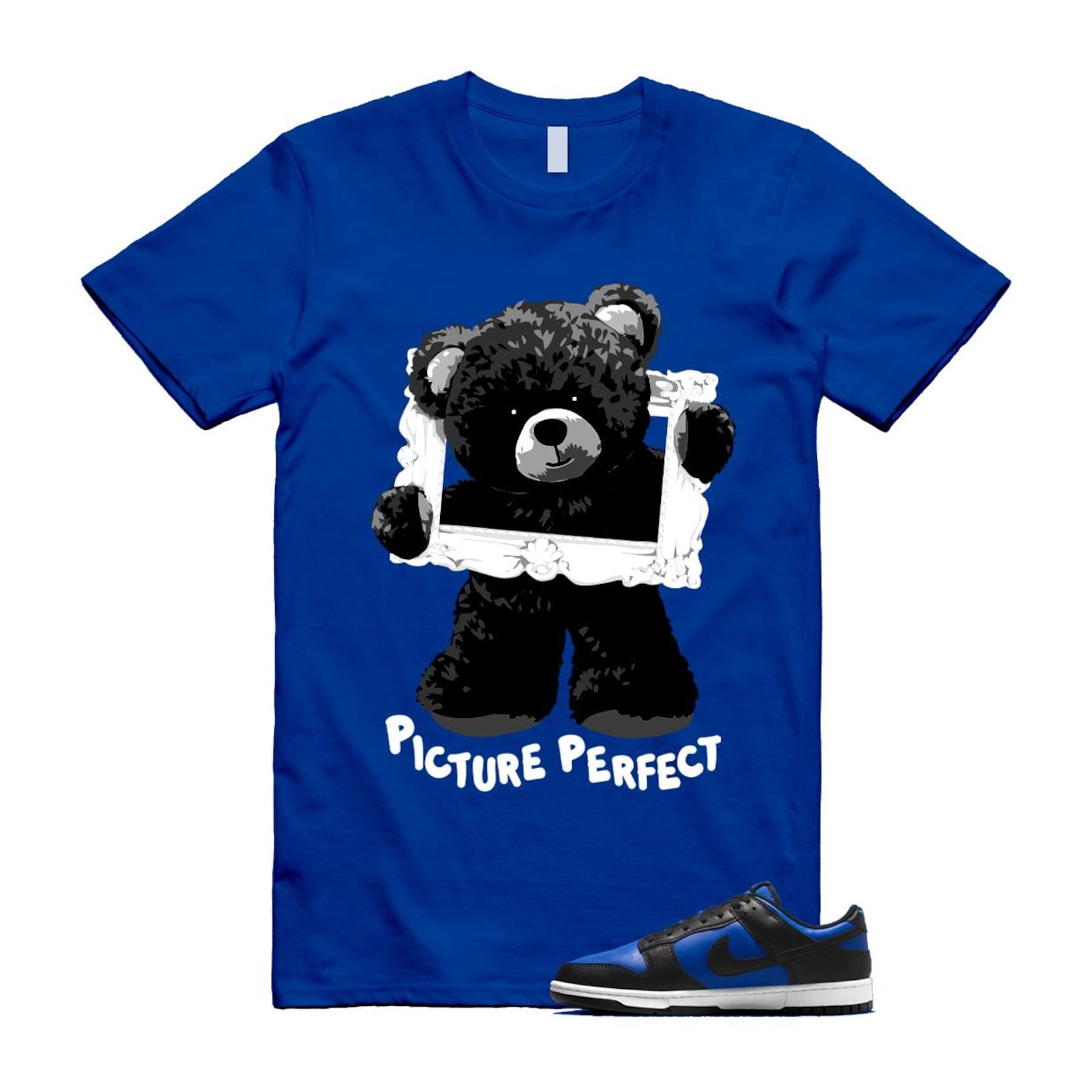 Dunk Hyper Royal Black White Shirt To Match Pic T-Shirt 2025