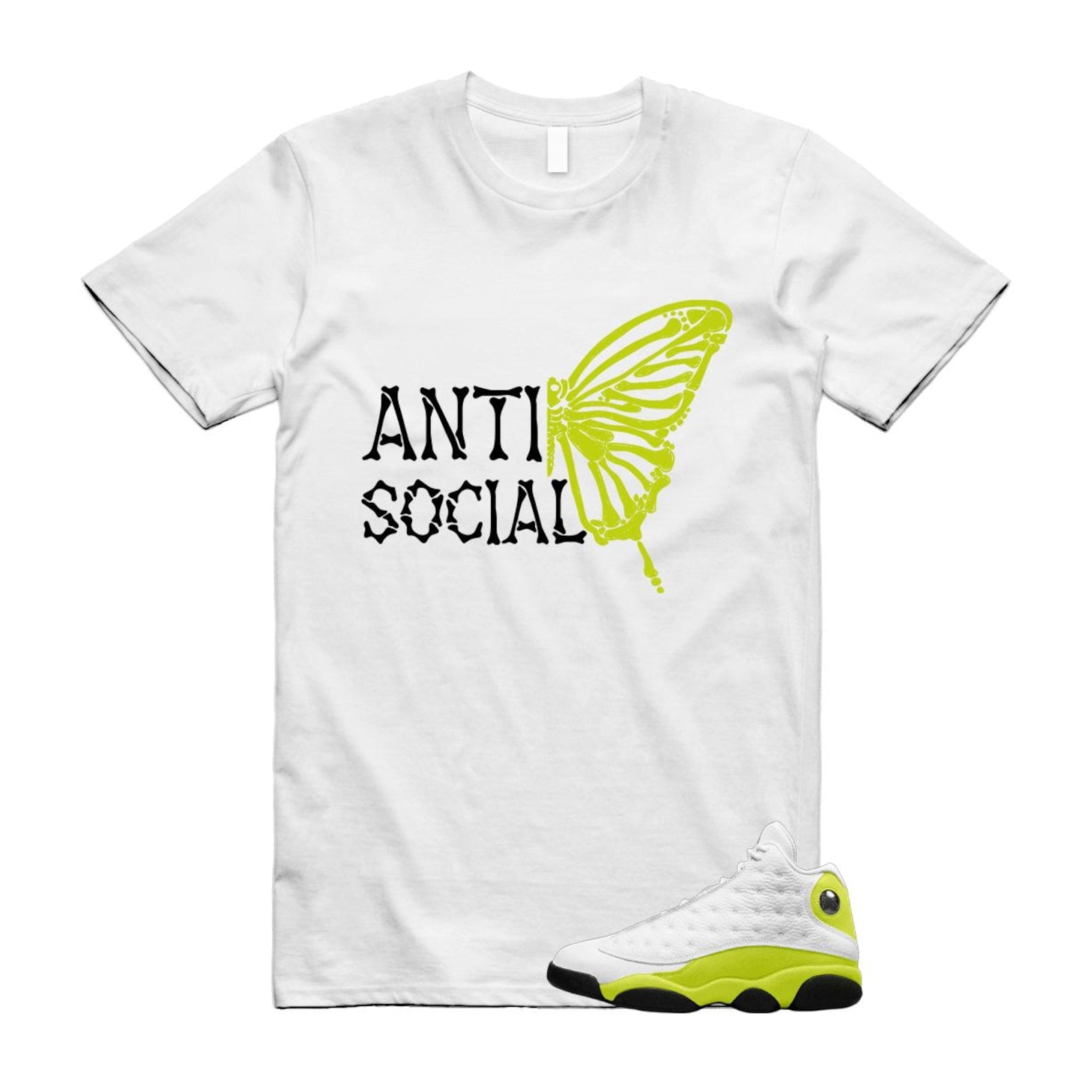 13 Bright Cactus White Black Shirt To Match Anti Social Butterfly T-Shirt 2025
