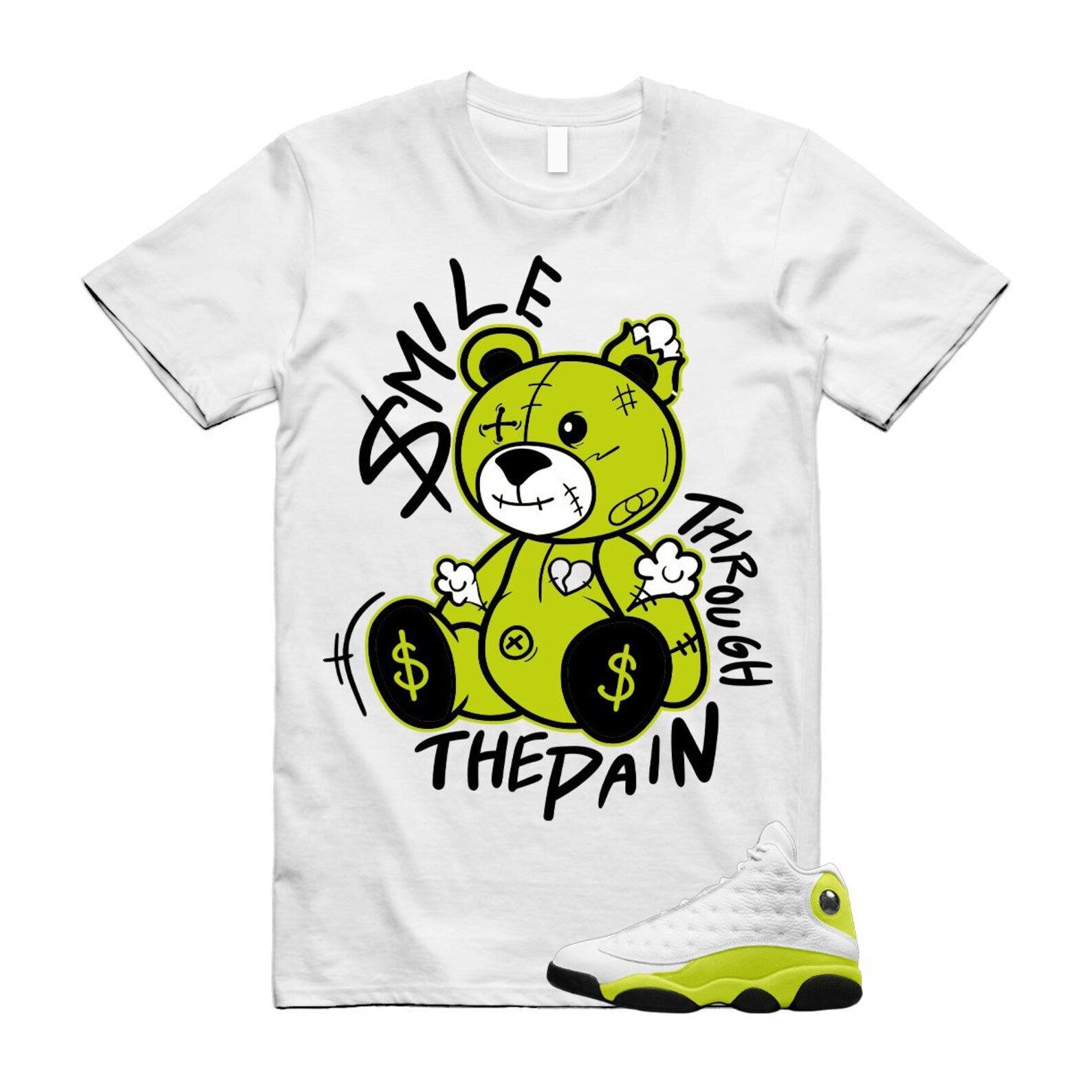 13 Bright Cactus White Black Shirt To Match Smile Through The Pain T-Shirt 2025