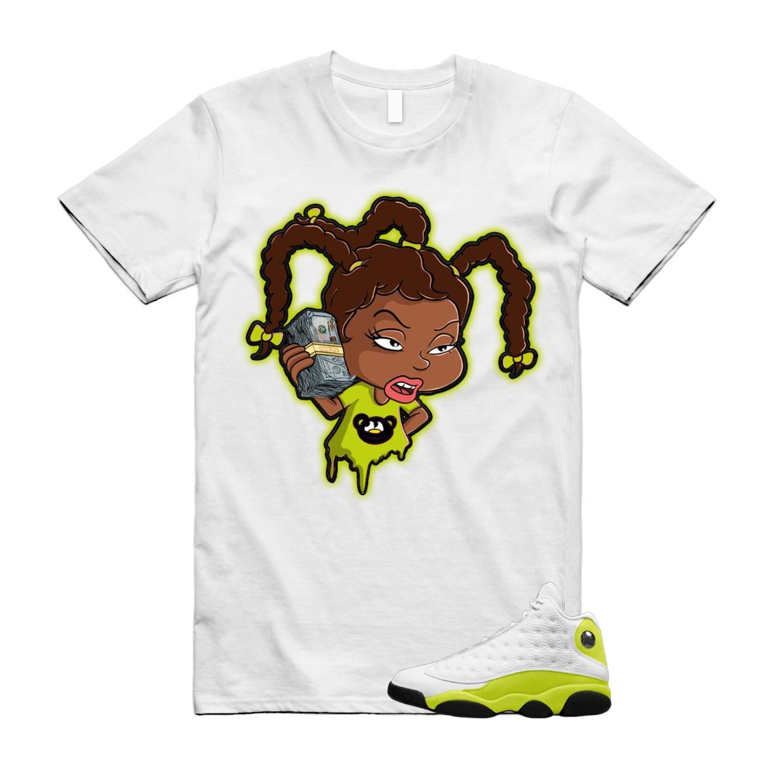 13 Bright Cactus White Black Shirt To Match Susie T-Shirt 2025