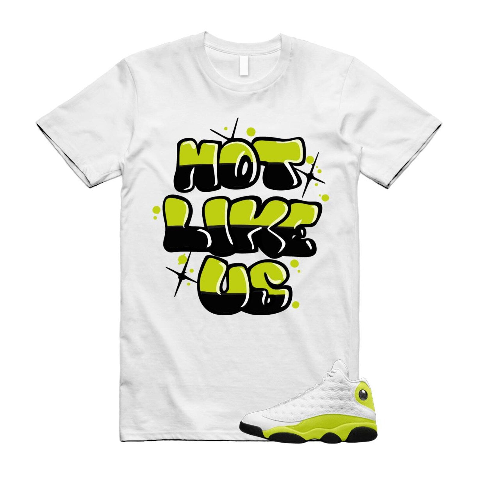 13 Bright Cactus White Black Shirt To Match Not Like Us T-Shirt 2025