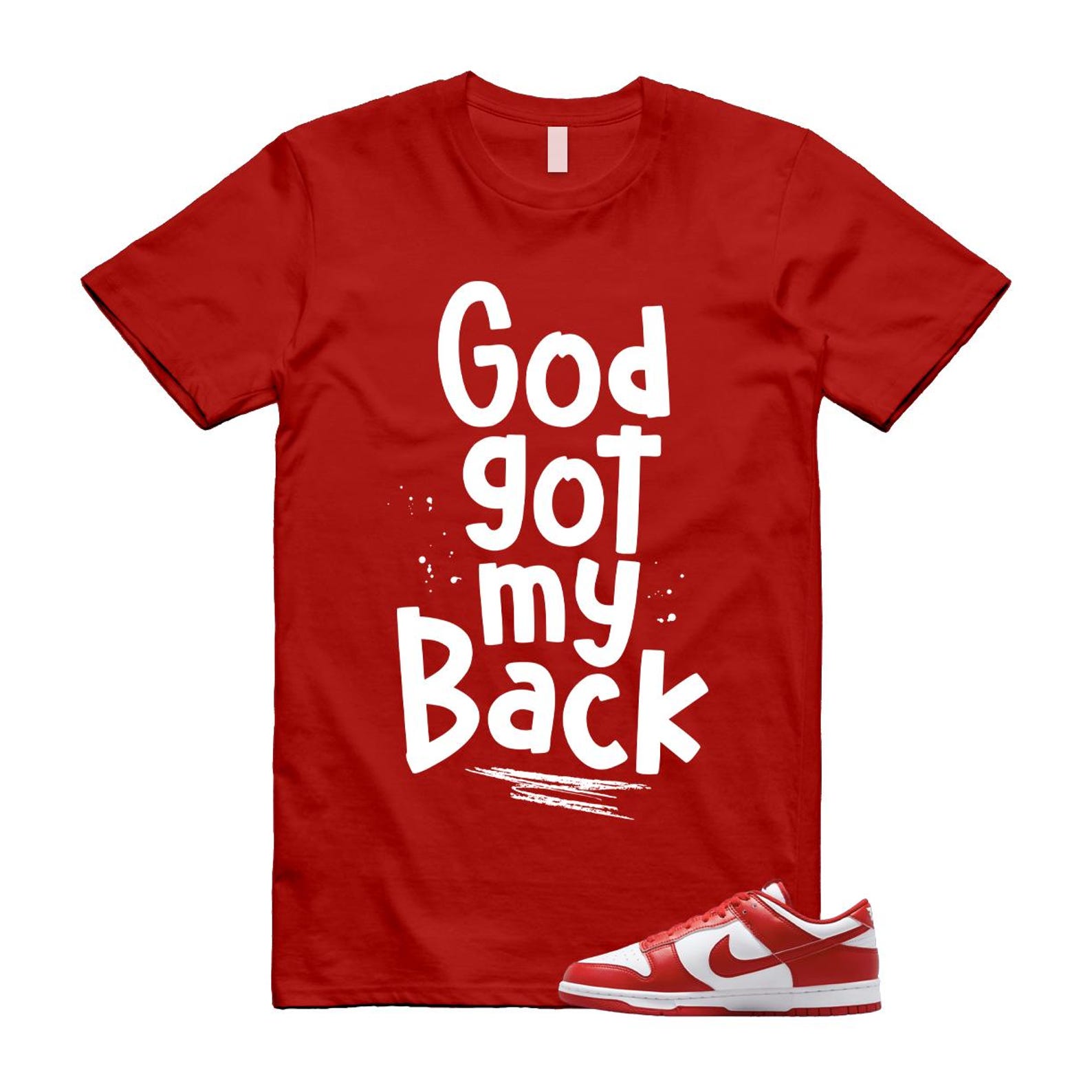 Dunk St Johns University Red White Shirt To Match God 2 T-Shirt 2025