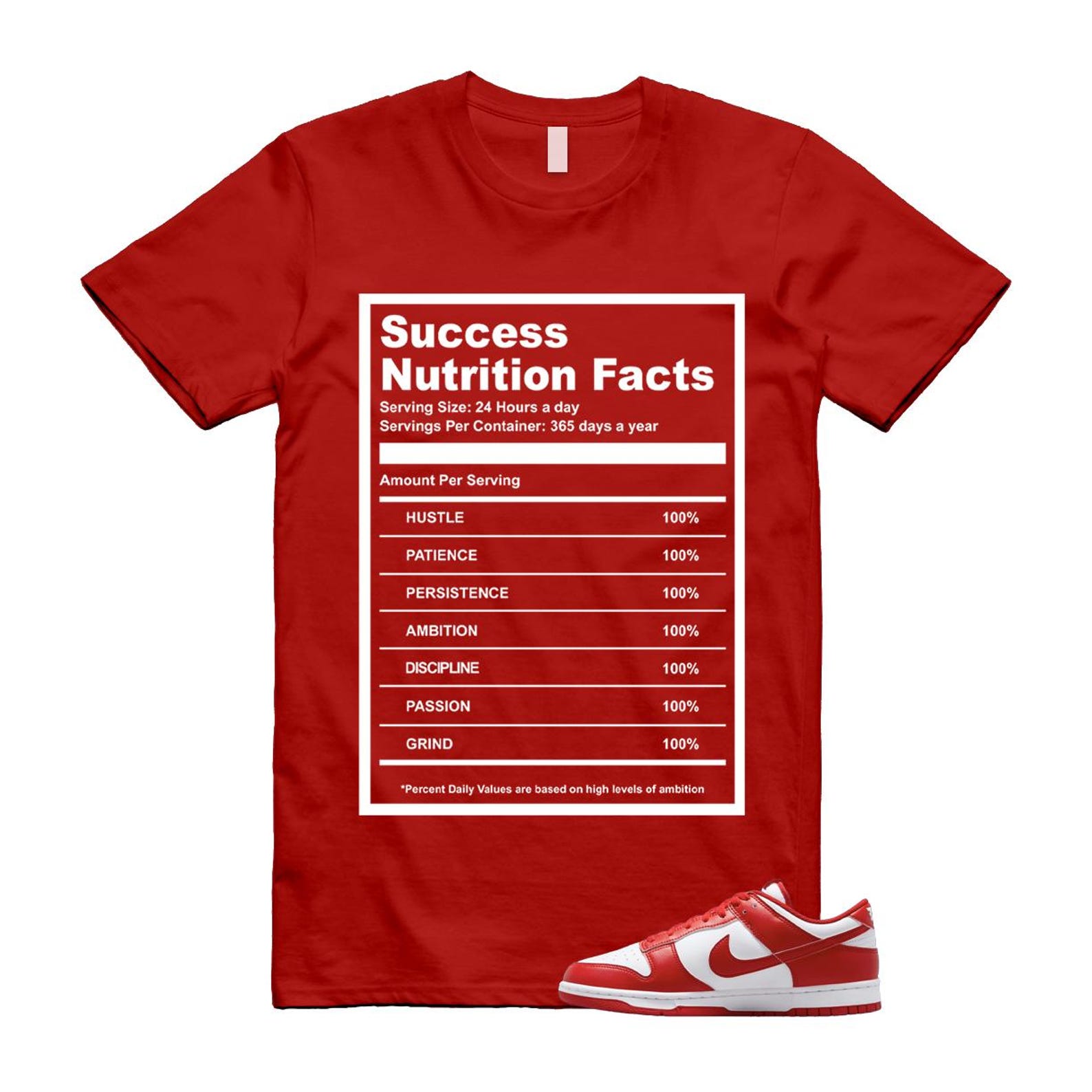 Dunk St Johns University Red White Shirt To Match Success T-Shirt 2025