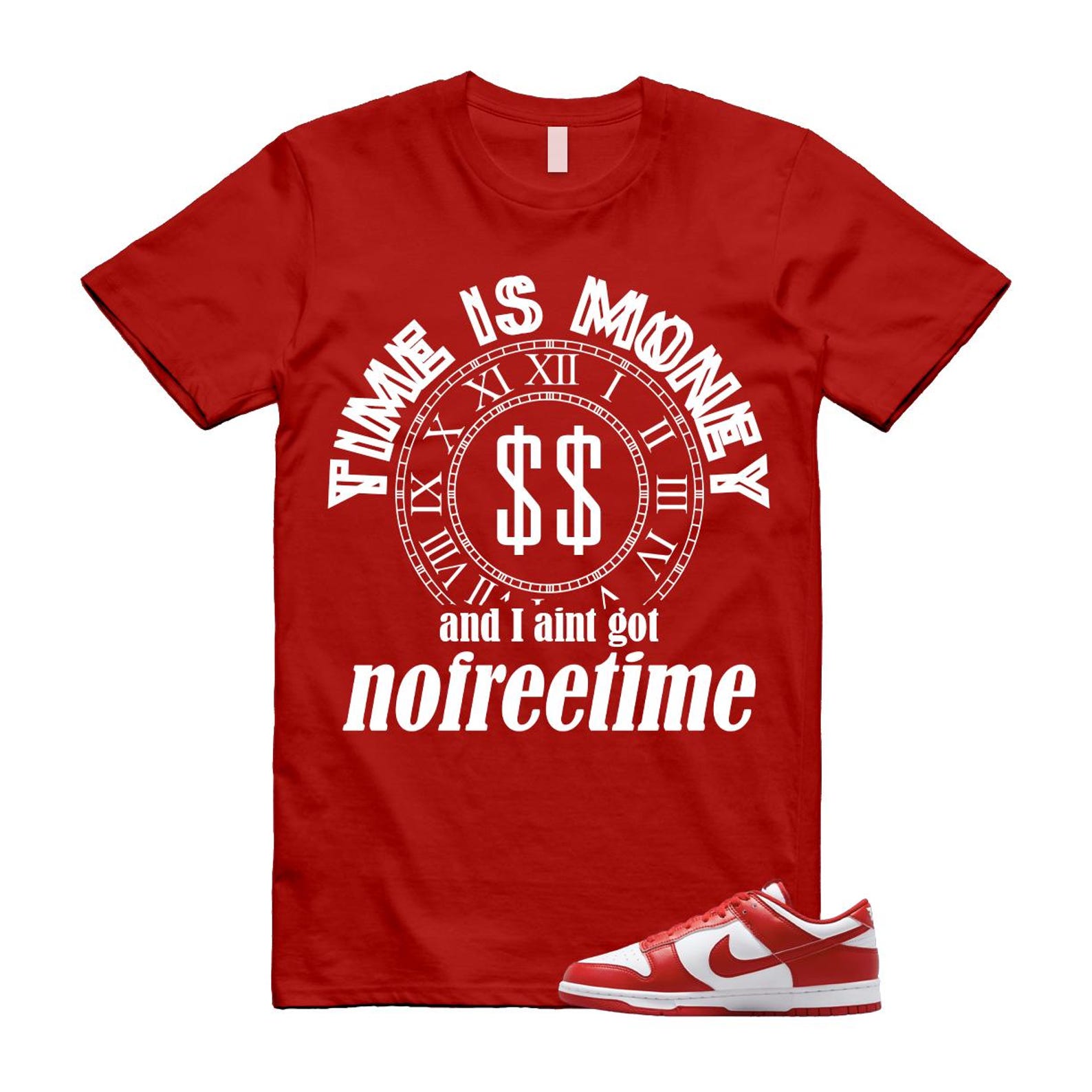 Dunk St Johns University Red White Shirt To Match Free Time T Shirt 2025
