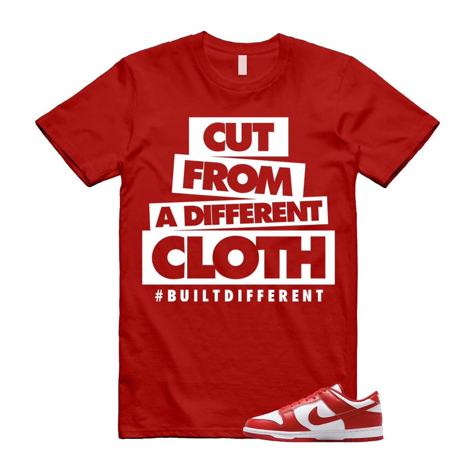 Dunk St Johns University Red White Shirt To Match Cloth T-Shirt 2025