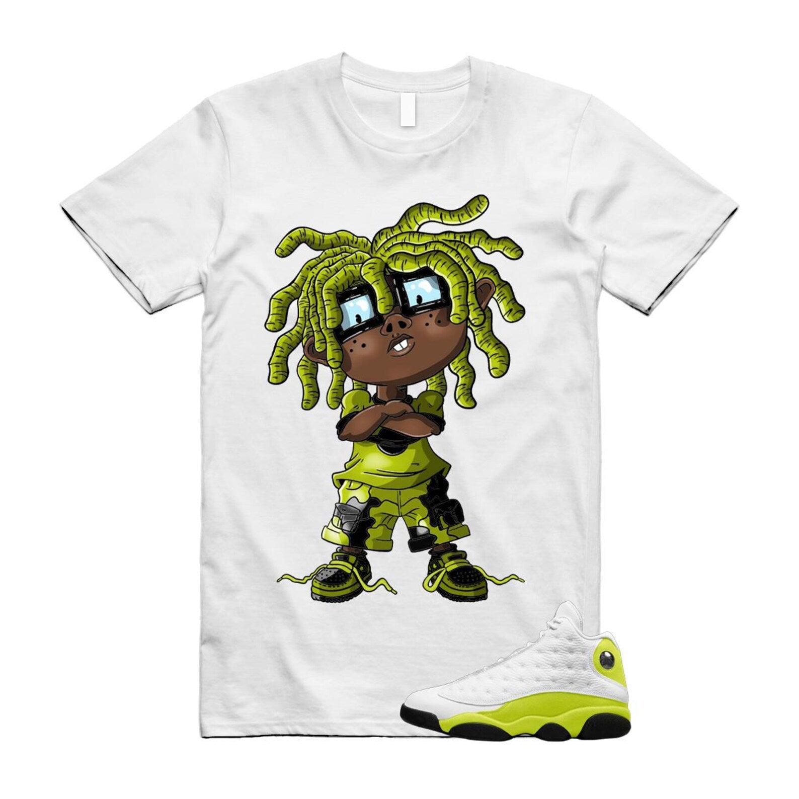 13 Bright Cactus White Black Shirt To Match Chongo T-Shirt 2025