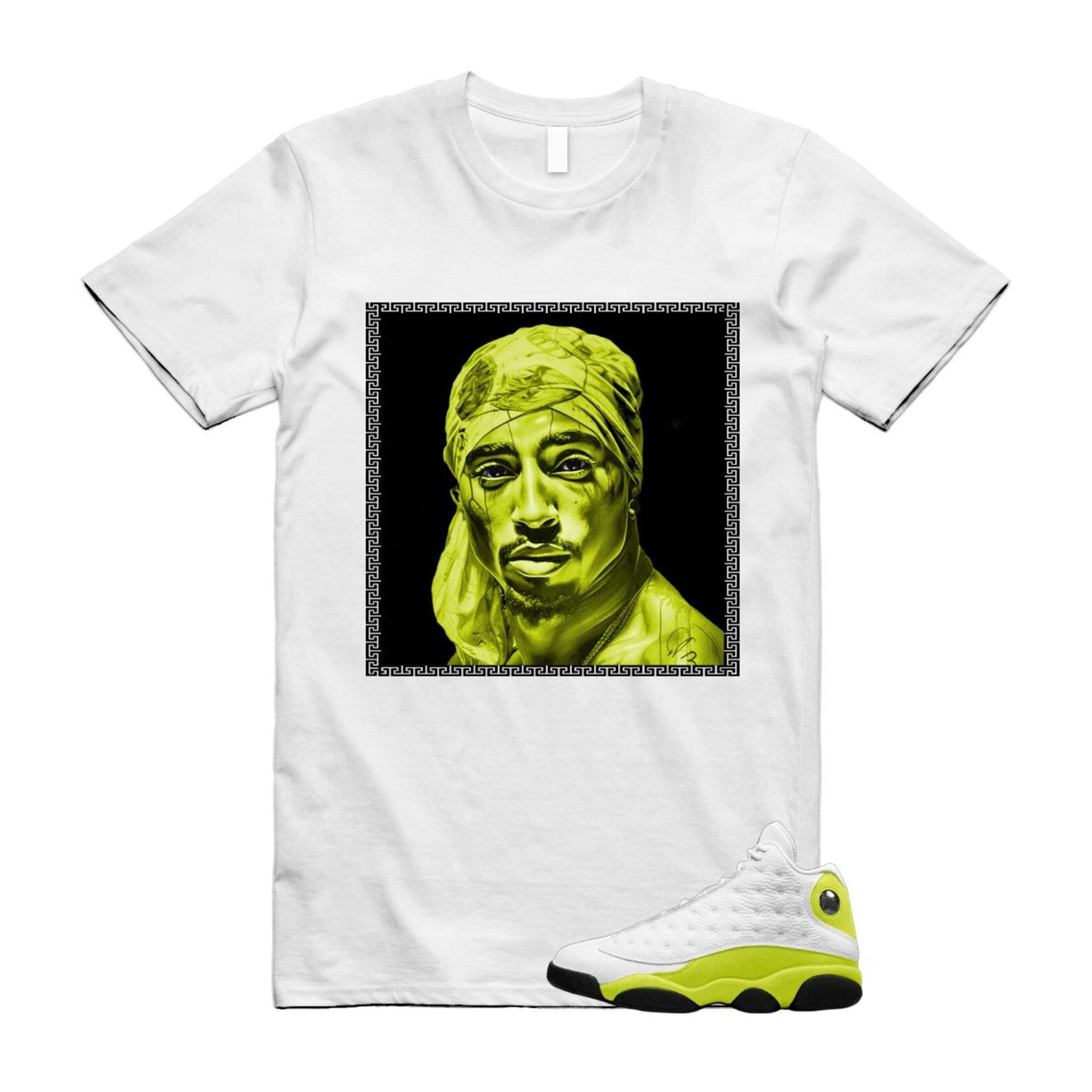13 Bright Cactus White Black Shirt To Match Pac T-Shirt 2025