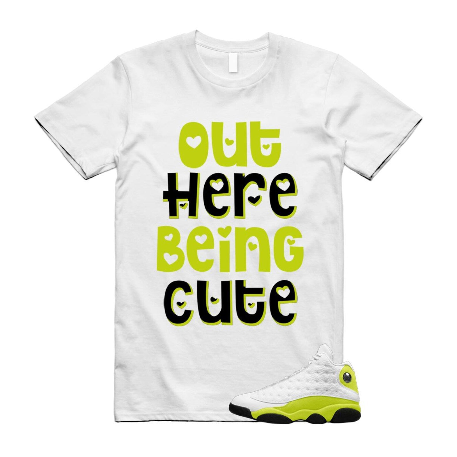 13 Bright Cactus White Black Shirt To Match Out Here Being Cute T-Shirt 2025