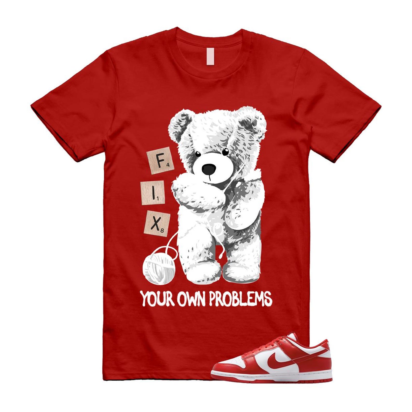 Dunk St Johns University Red White Shirt To Match Fix T-Shirt 2025