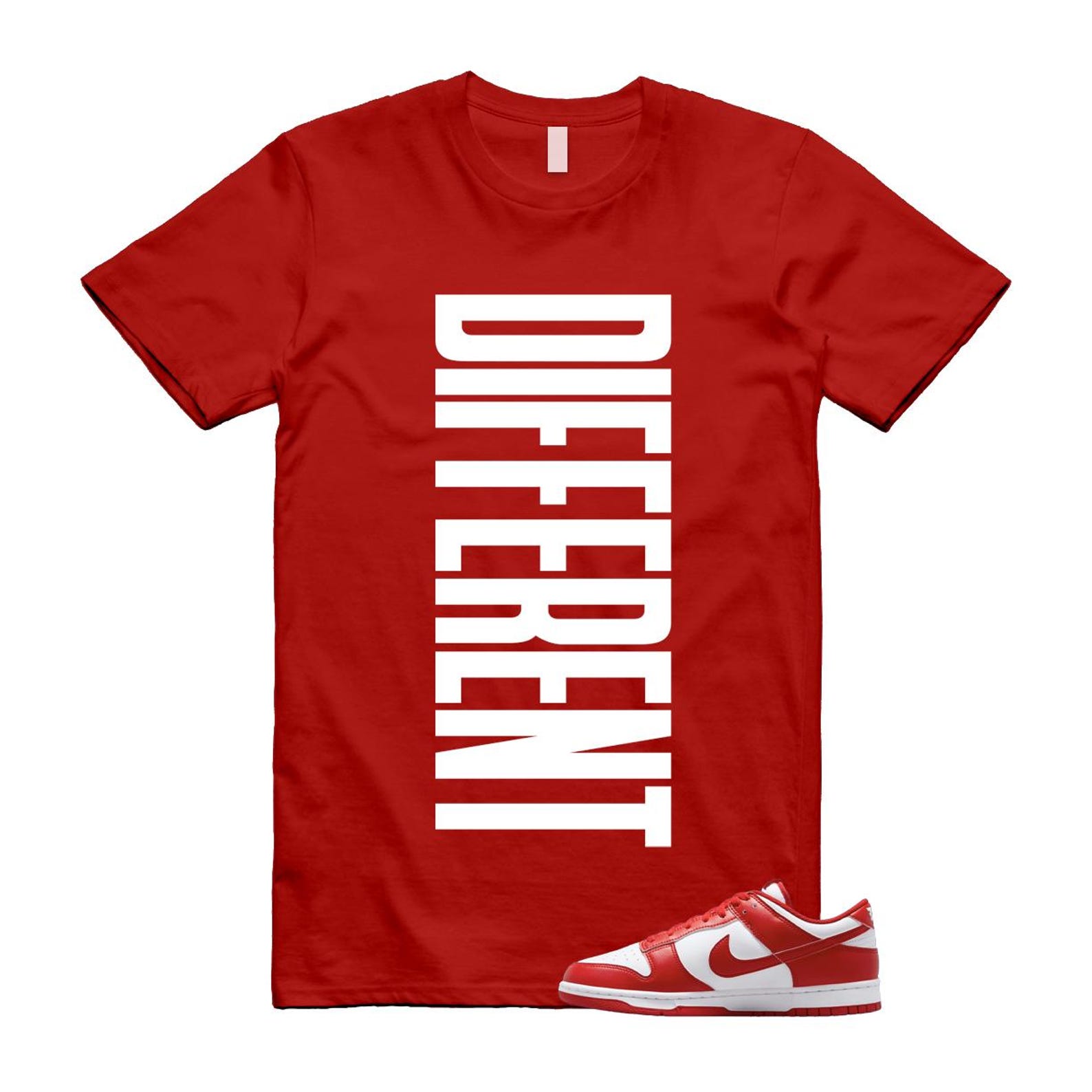Dunk St Johns University Red White Shirt To Match Different T-Shirt 2025