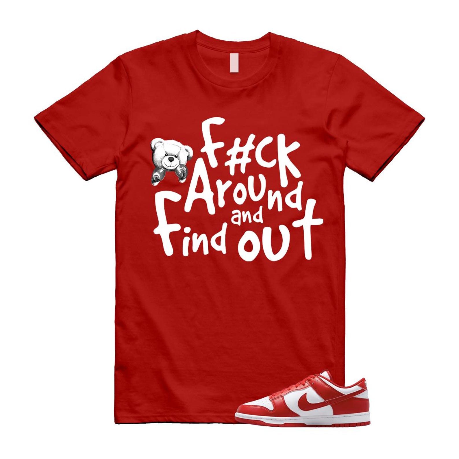 Dunk St Johns University Red White Shirt To Match Fck T-Shirt 2025