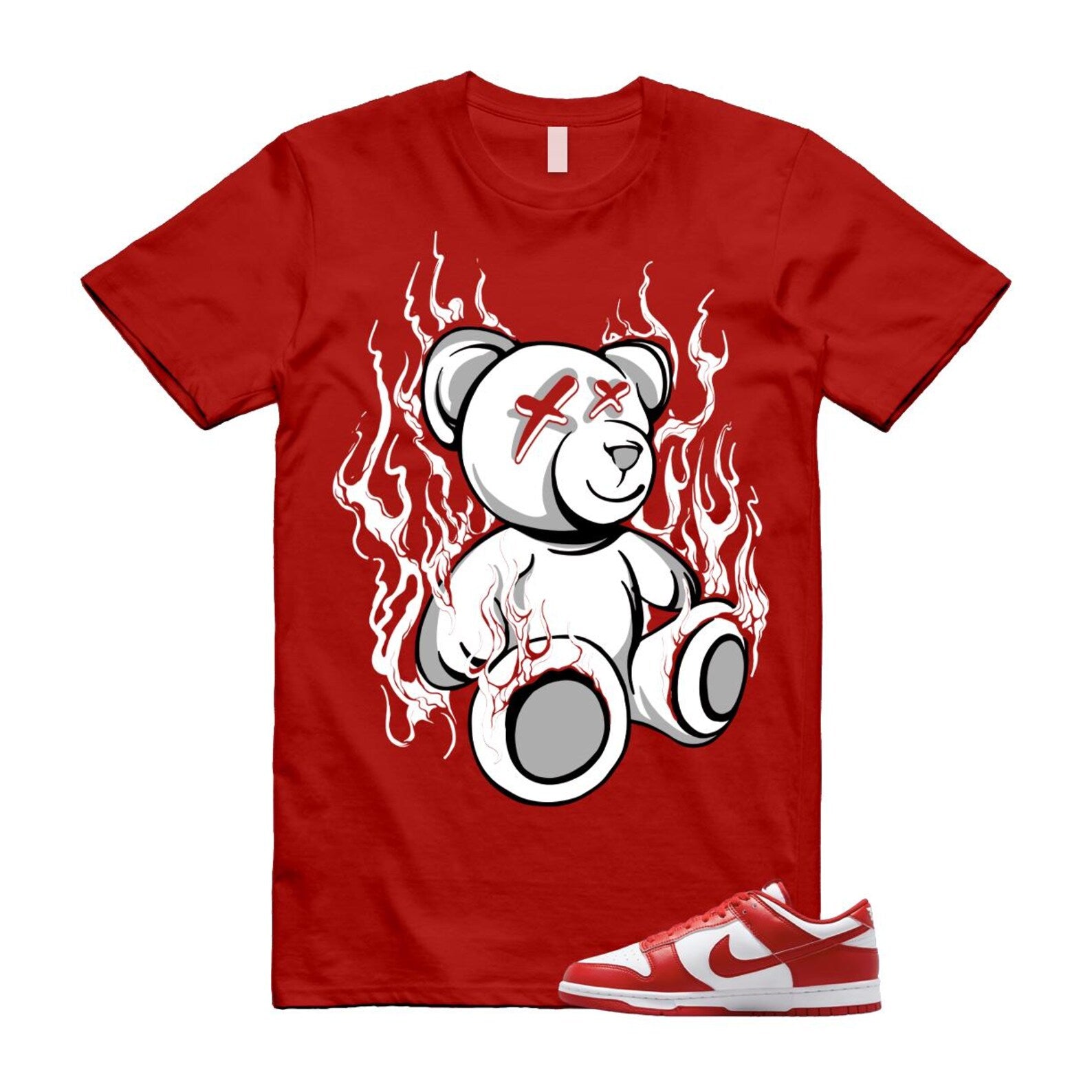 Dunk St Johns University Red White Shirt To Match Lit T-Shirt 2025