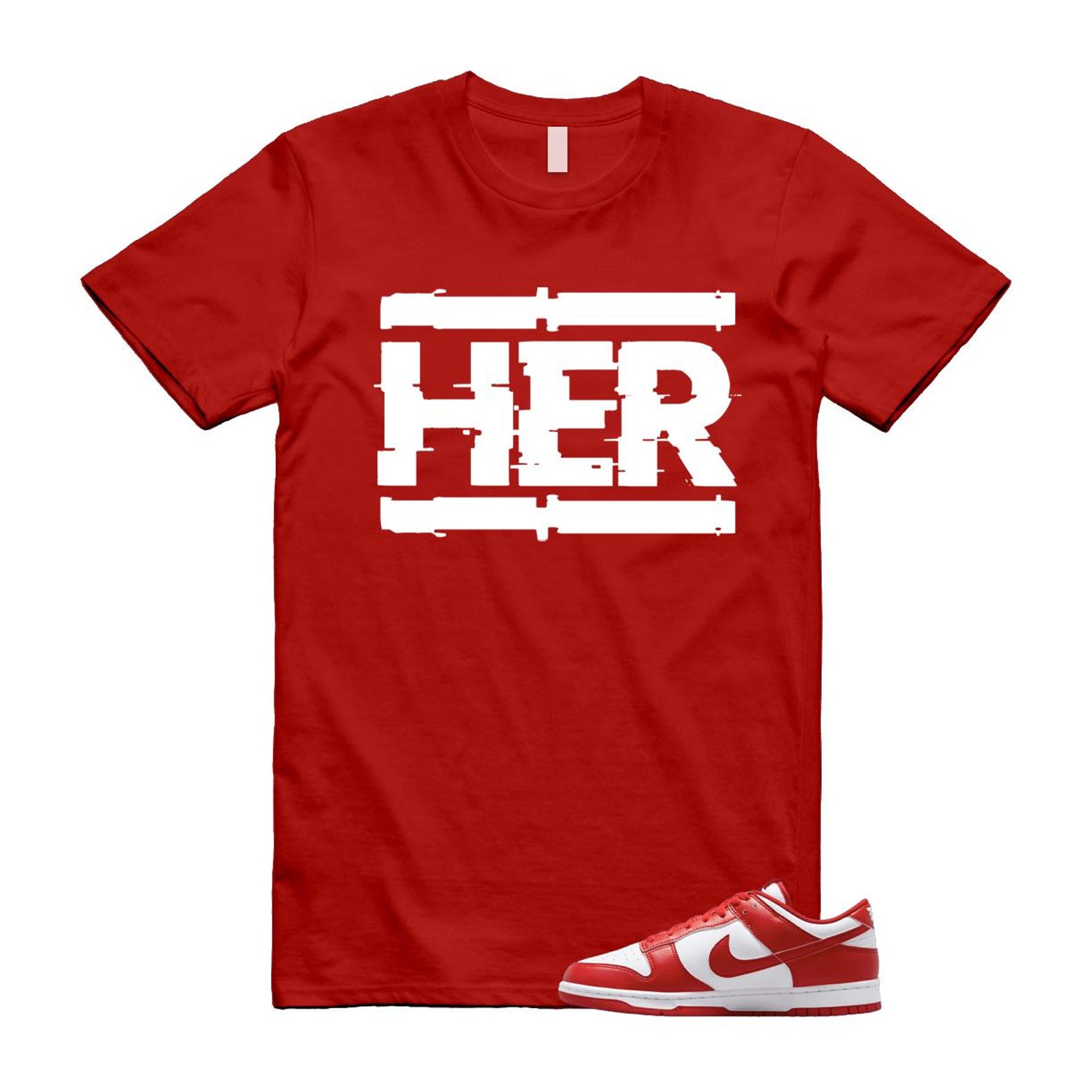 Dunk St Johns University Red White Shirt To Match Him T-Shirt 2025