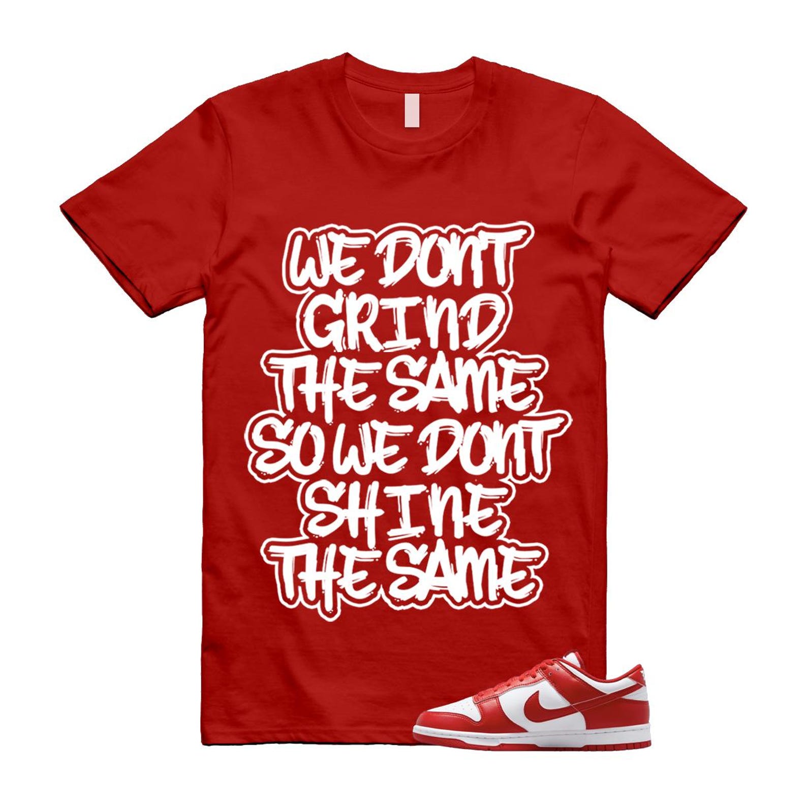 Dunk St Johns University Red White Shirt To Match Grind T-Shirt 2025