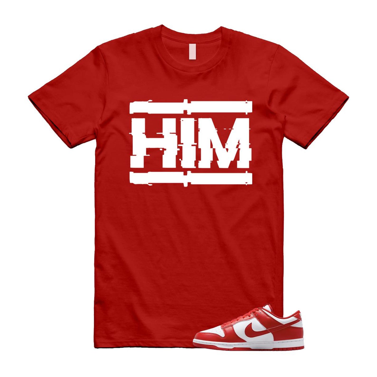 Dunk St Johns University Red White Shirt To Match Him T-Shirt 2025