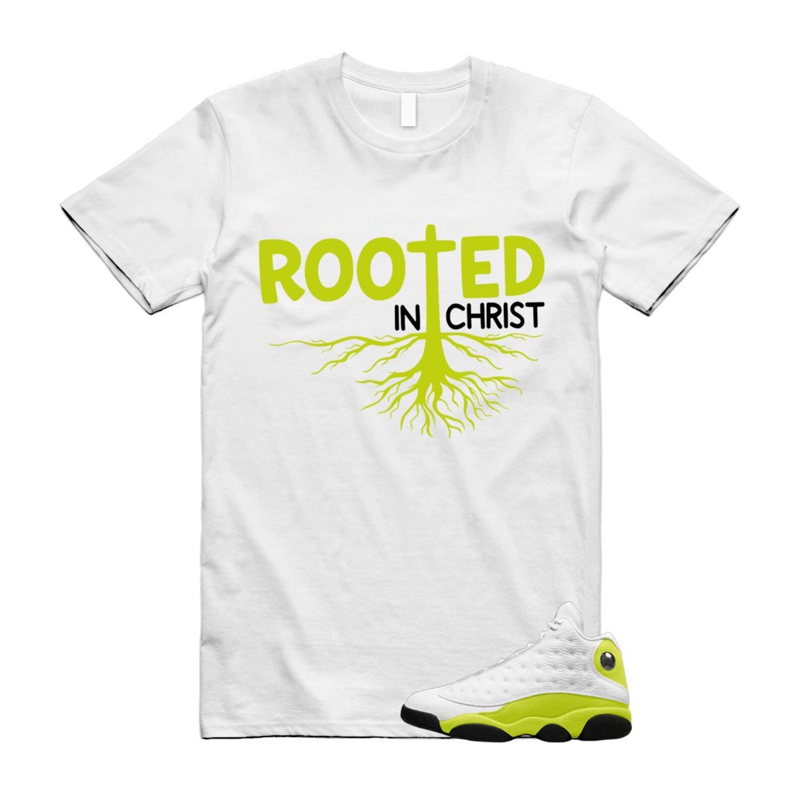 13 Bright Cactus White Black Shirt To Match Rooted T-Shirt 2025