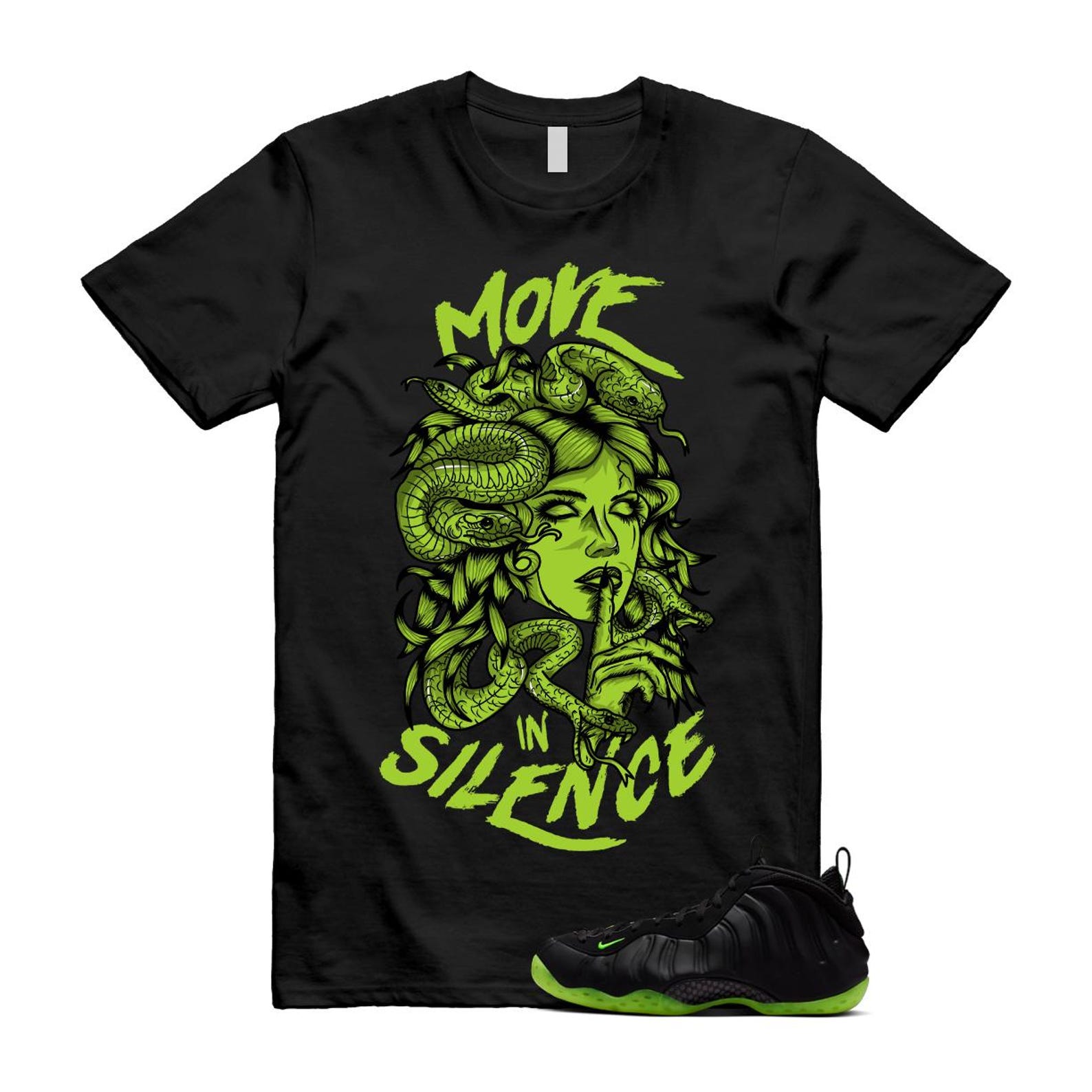 Foamposite Volt Black Air One Shirt To Match Move Is Silence T-Shirt 2025