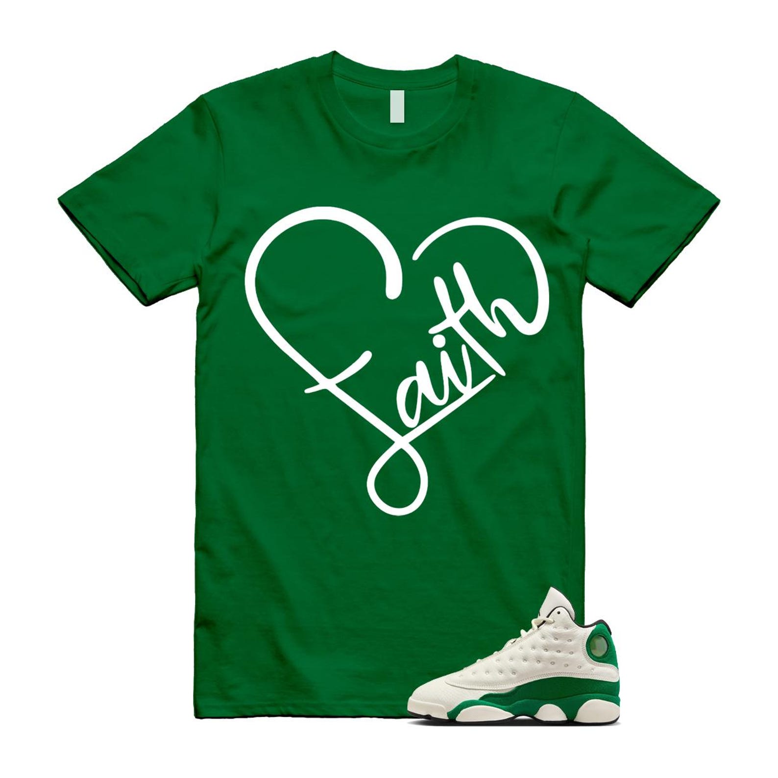 13 Pine Green White Black Shirt To Match Faith T-Shirt 2025