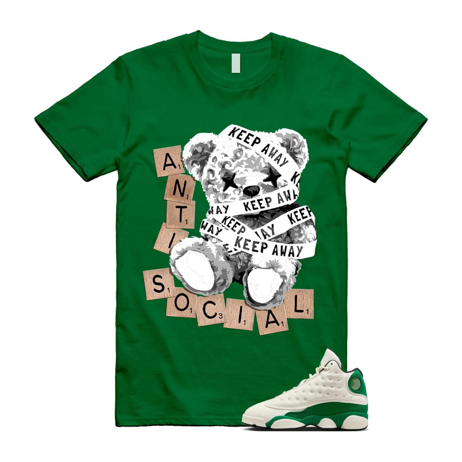 13 Pine Green White Black Shirt To Match Anti T-Shirt 2025