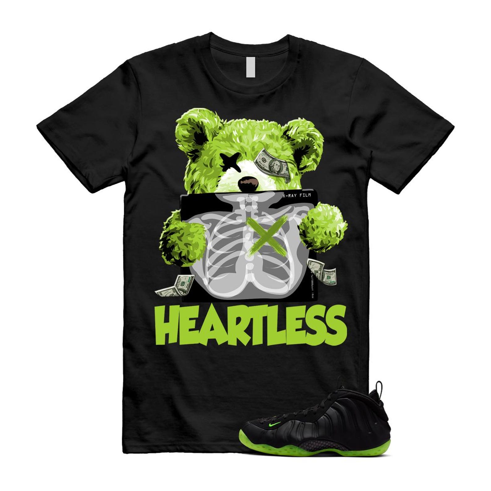 Foamposite Volt Black Air One Shirt To Match Heart T-Shirt 2025