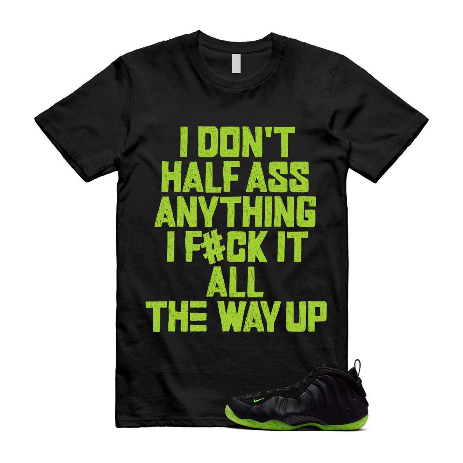 Foamposite Volt Black Air One Shirt To Match Half T-Shirt 2025
