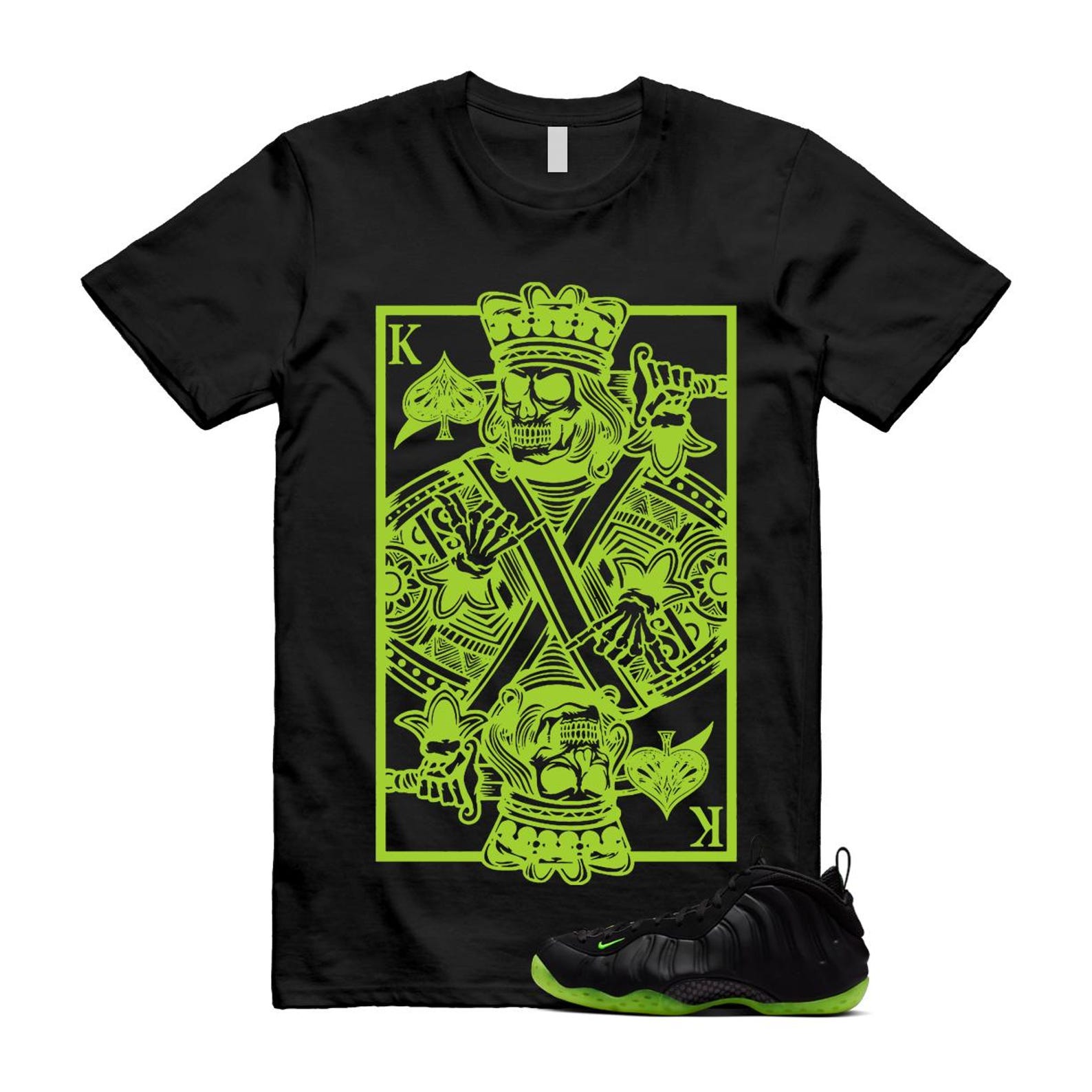 Foamposite Volt Black Air One Shirt To Match King Card T-Shirt 2025