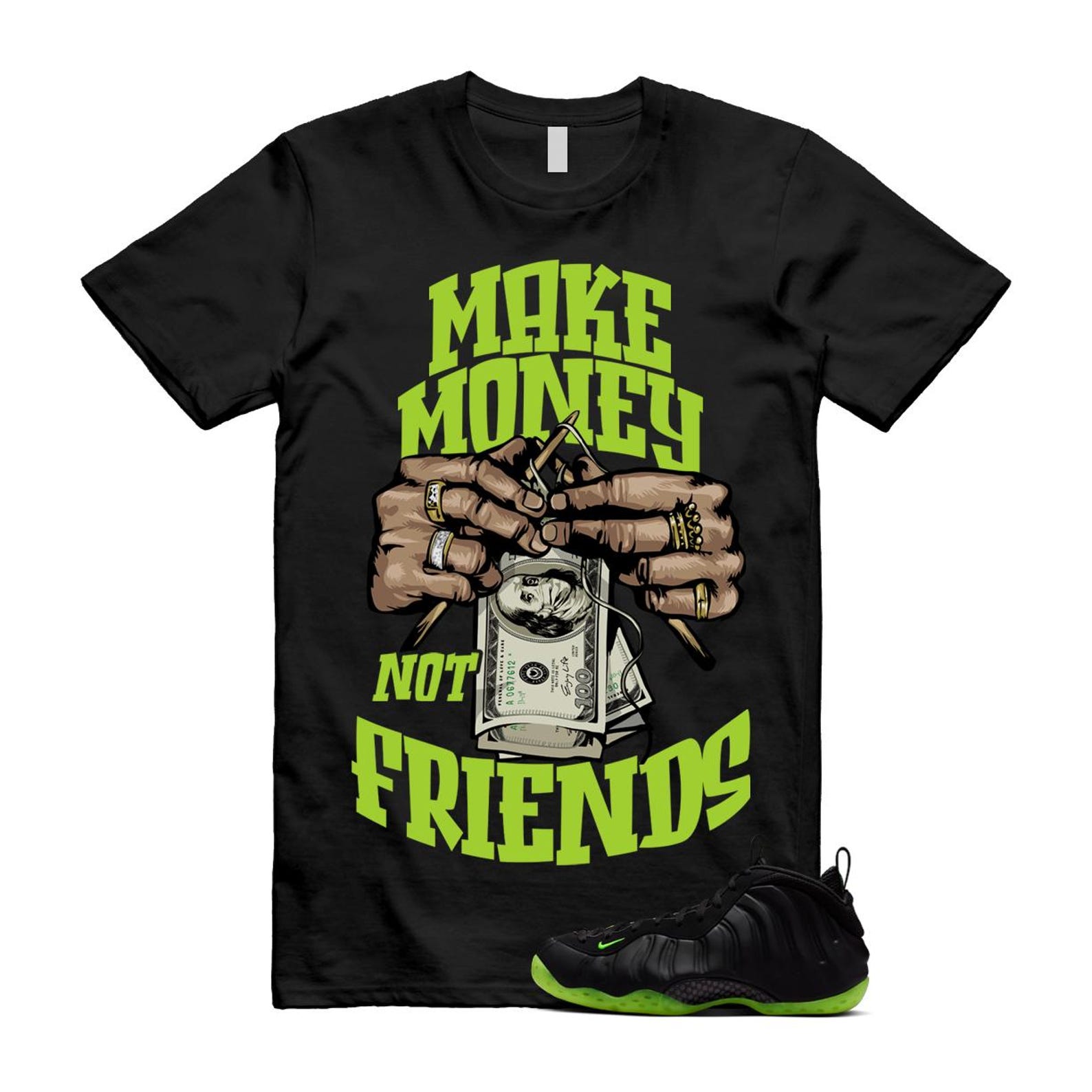 Foamposite Volt Black Air One Shirt To Match Make Money T-Shirt 2025