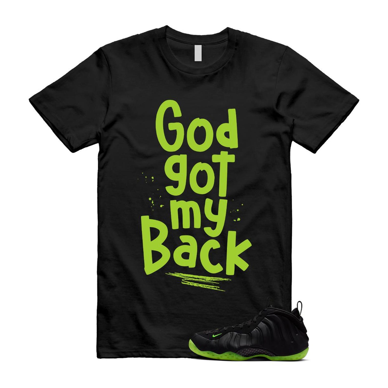 Foamposite Volt Black Air One Shirt To Match God T-Shirt 2025